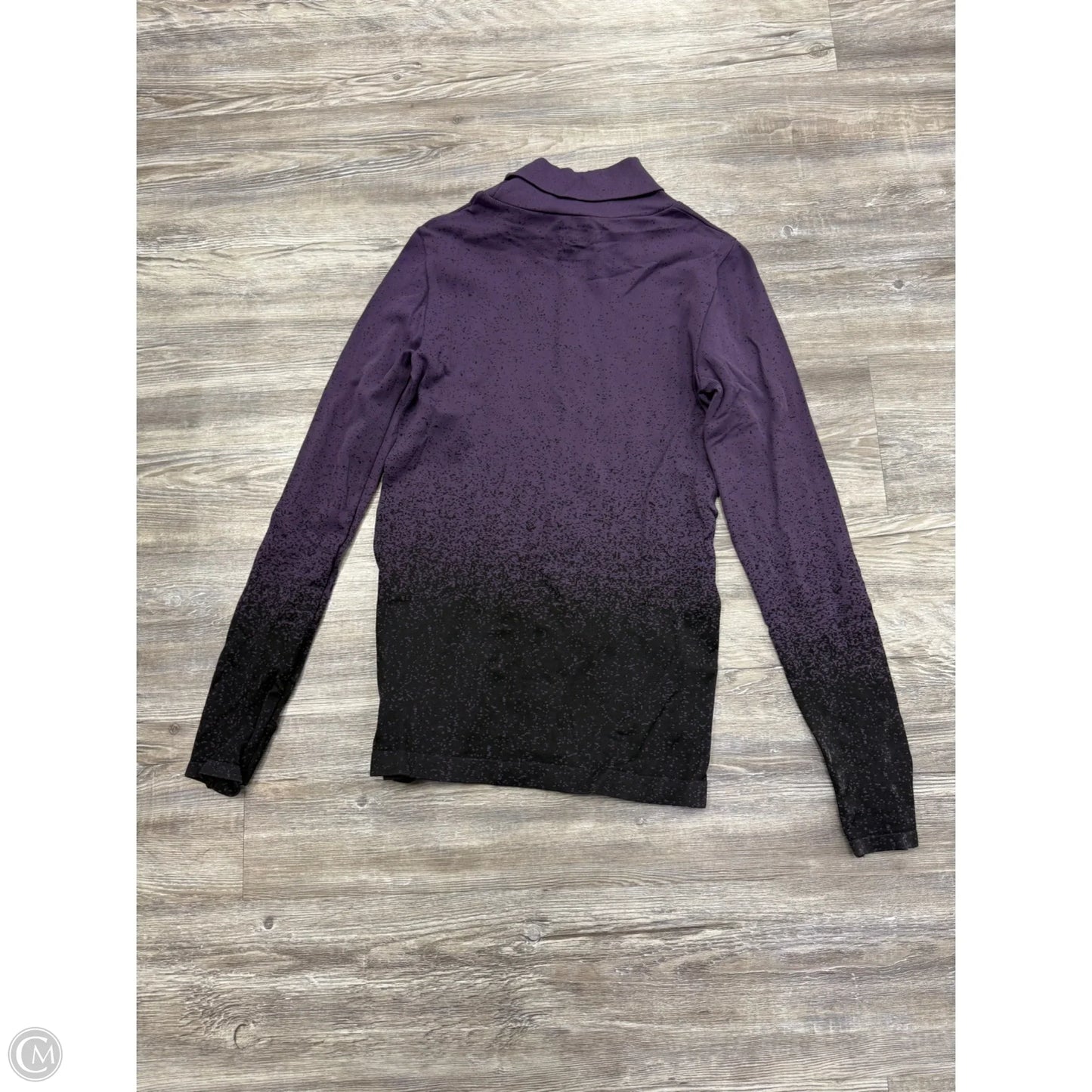 Athletic Top Long Sleeve Collar By Athleta In Purple, Size: M