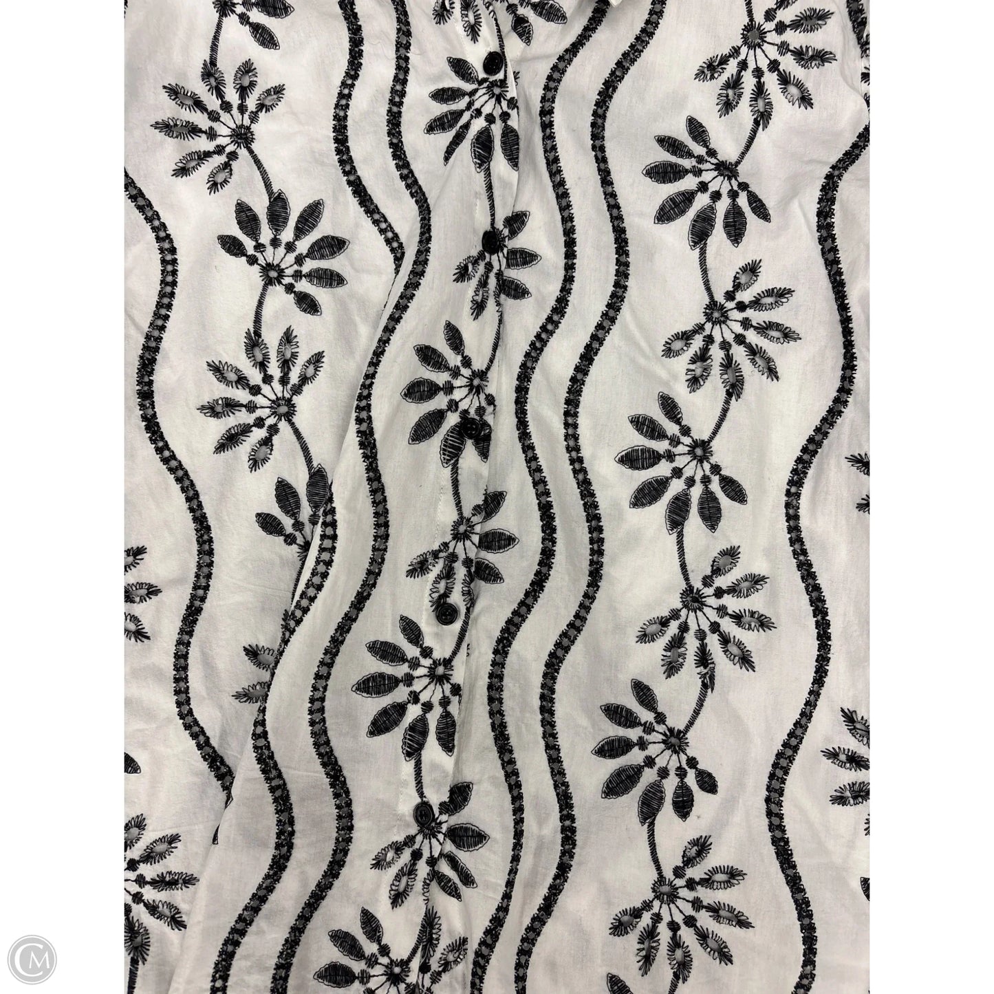 Top 3/4 Sleeve By Funsport In White, Size: Xl