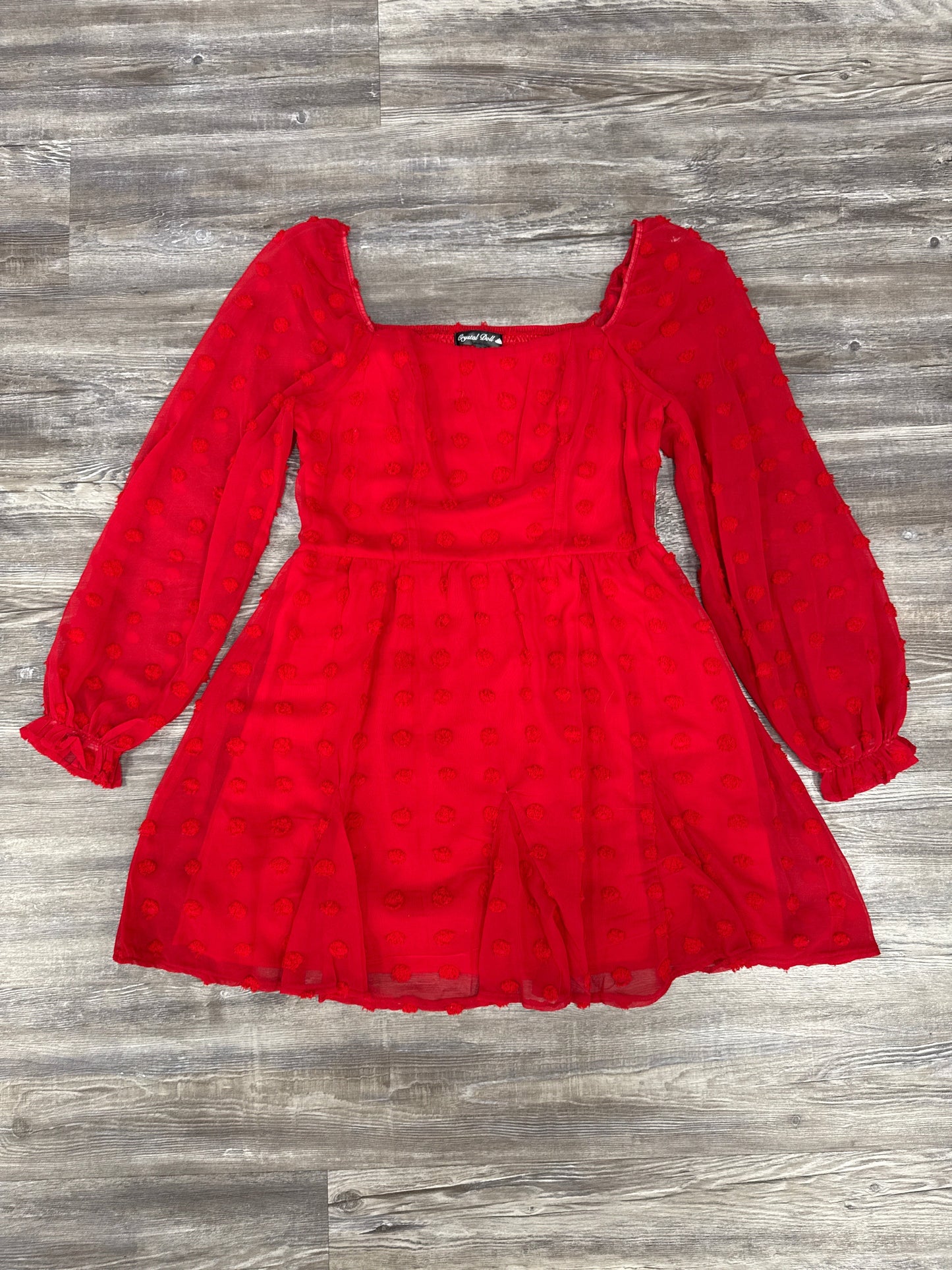 Dress Casual Short By Crystal Doll In Red, Size: L