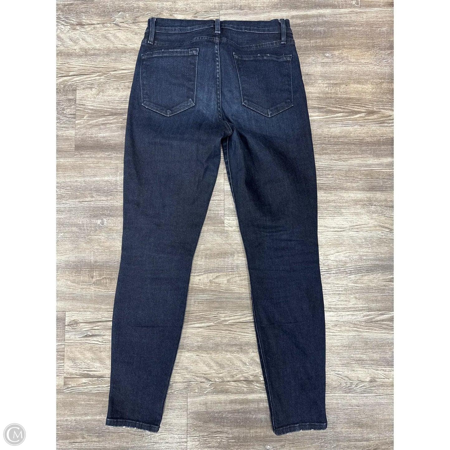 Jeans Skinny By Frame In Blue Denim, Size: 4