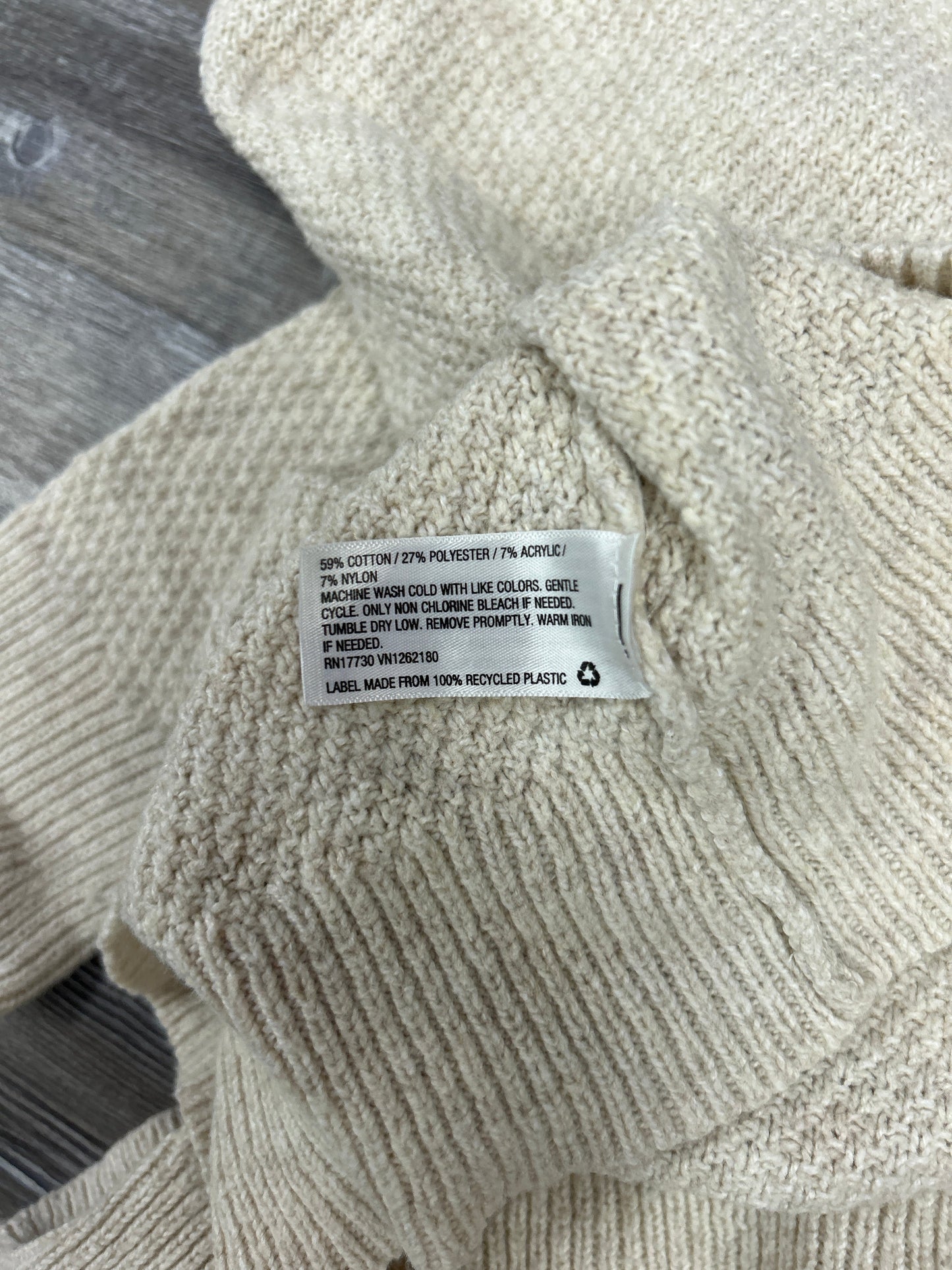 Sweater By Stars Above In Cream, Size: Xxl
