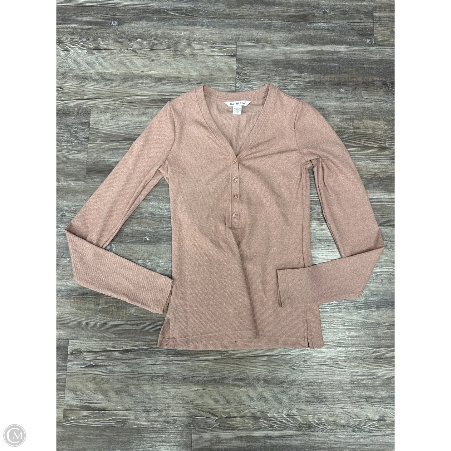 Athletic Top Long Sleeve Crewneck By Athleta In Pink, Size: Xxs
