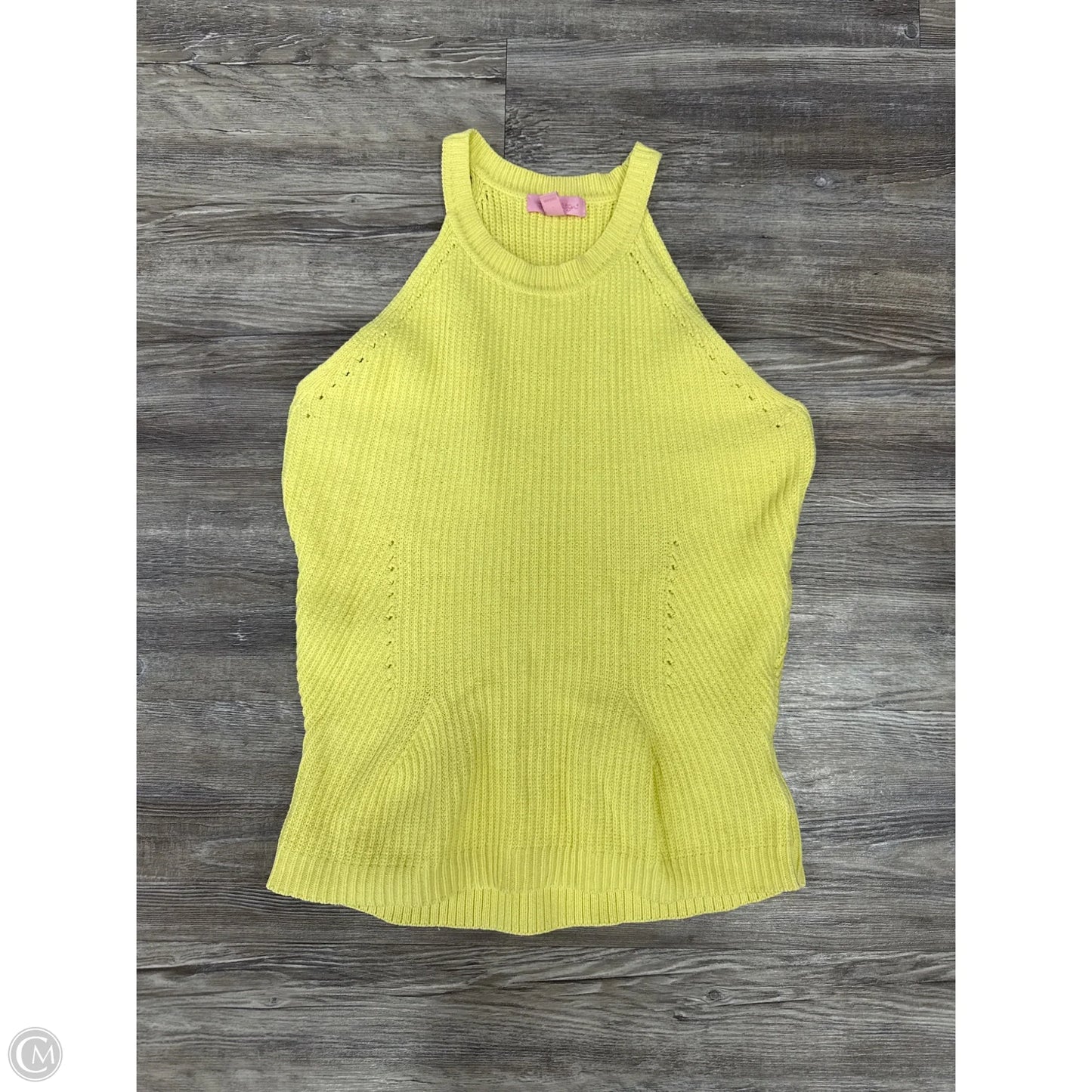 Top Sleeveless By Lilly Pulitzer In Yellow, Size: M