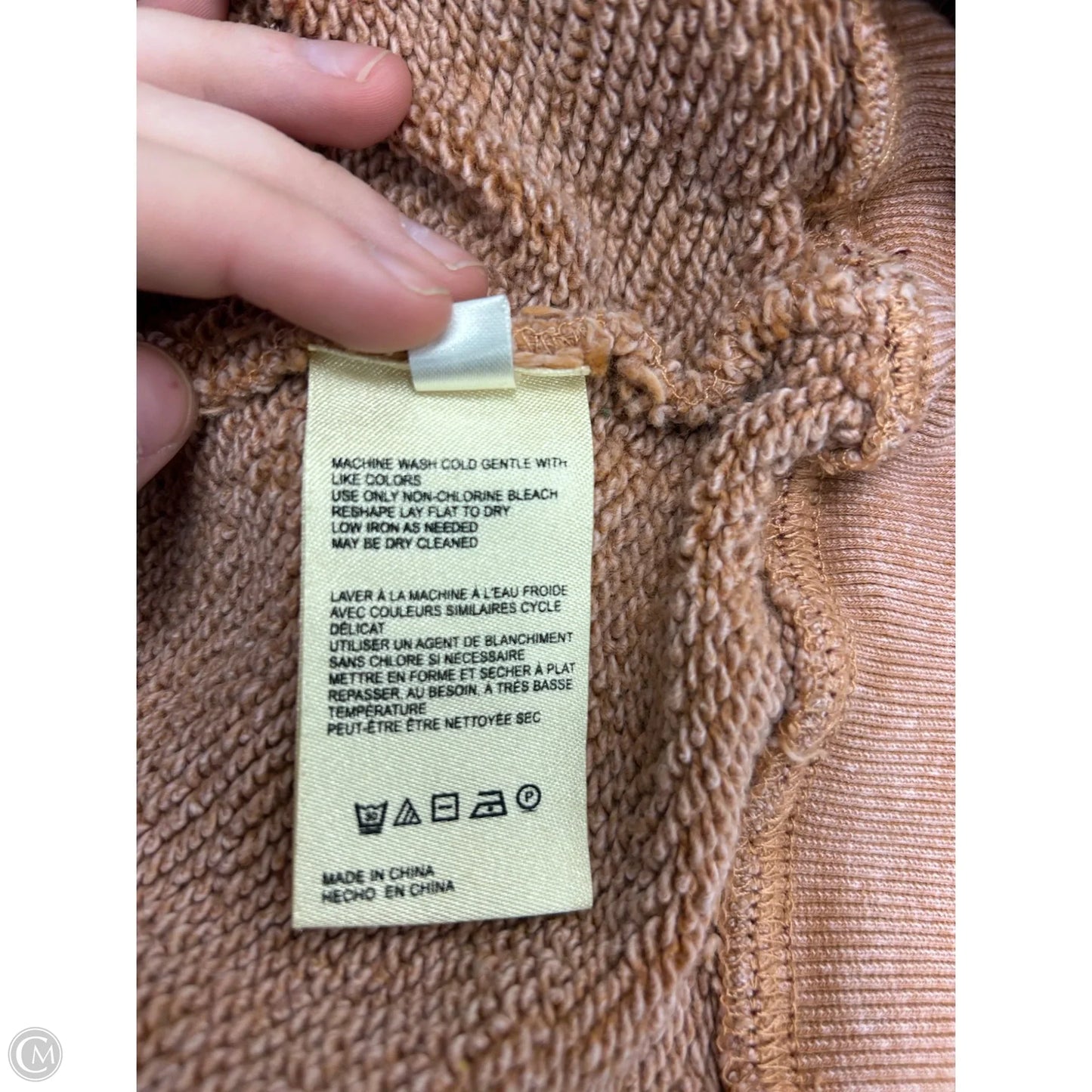 Sweatshirt Collar By Pilcro In Peach, Size: Xxs