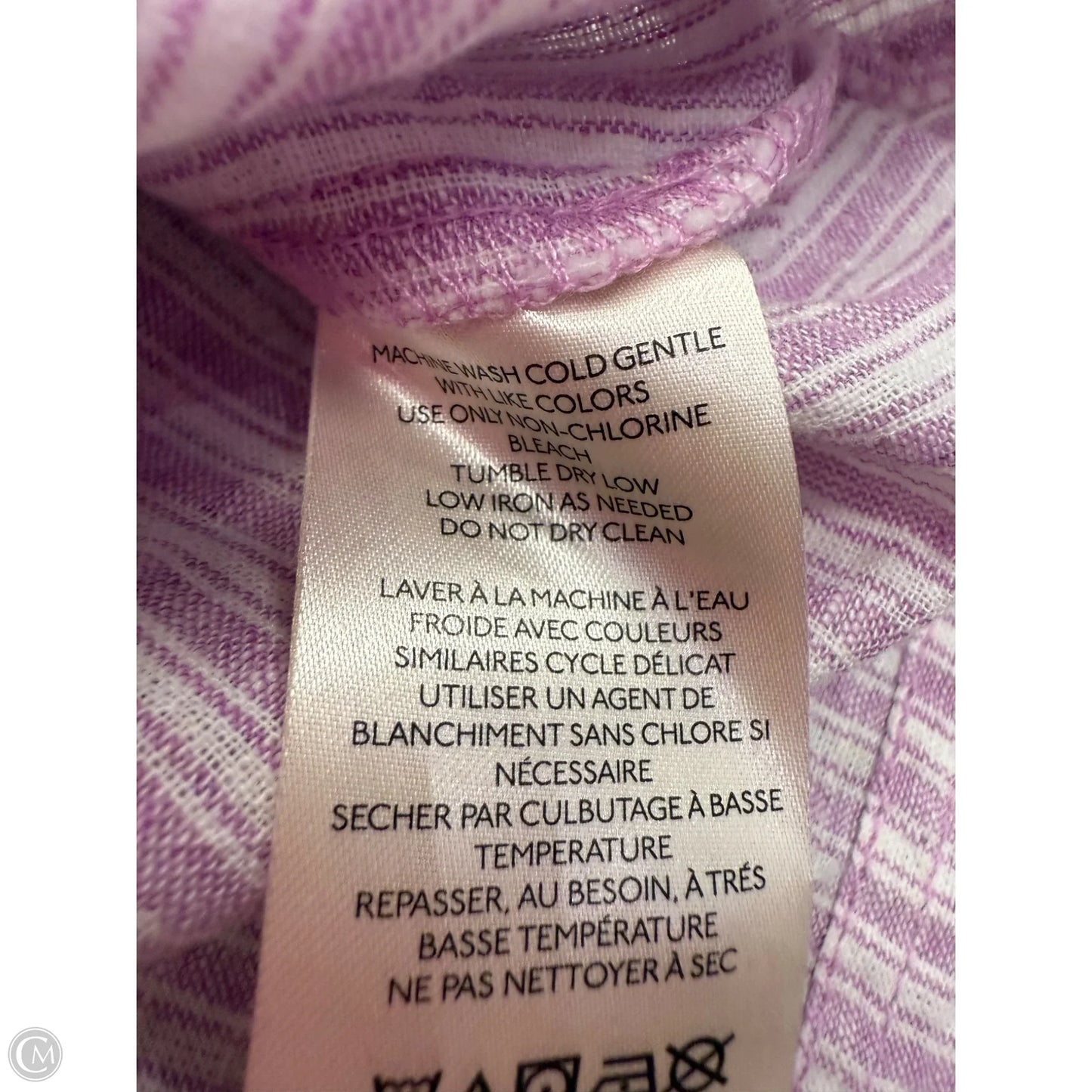 Top Short Sleeve By Pilcro In Striped Pattern, Size: M