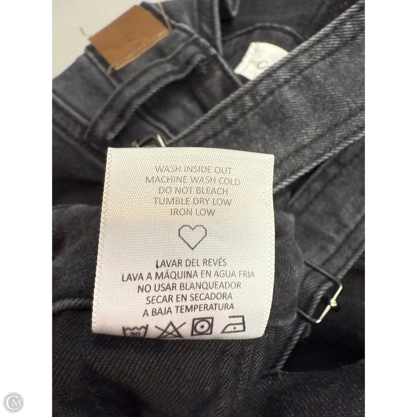 Overalls By Carly Jean In Black Denim, Size: Xl
