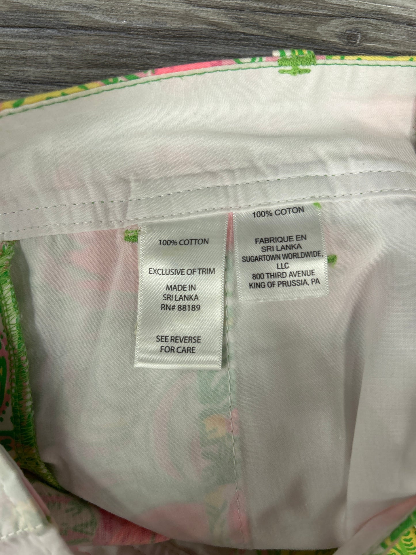 Shorts By Lilly Pulitzer In Green & Pink, Size: 00