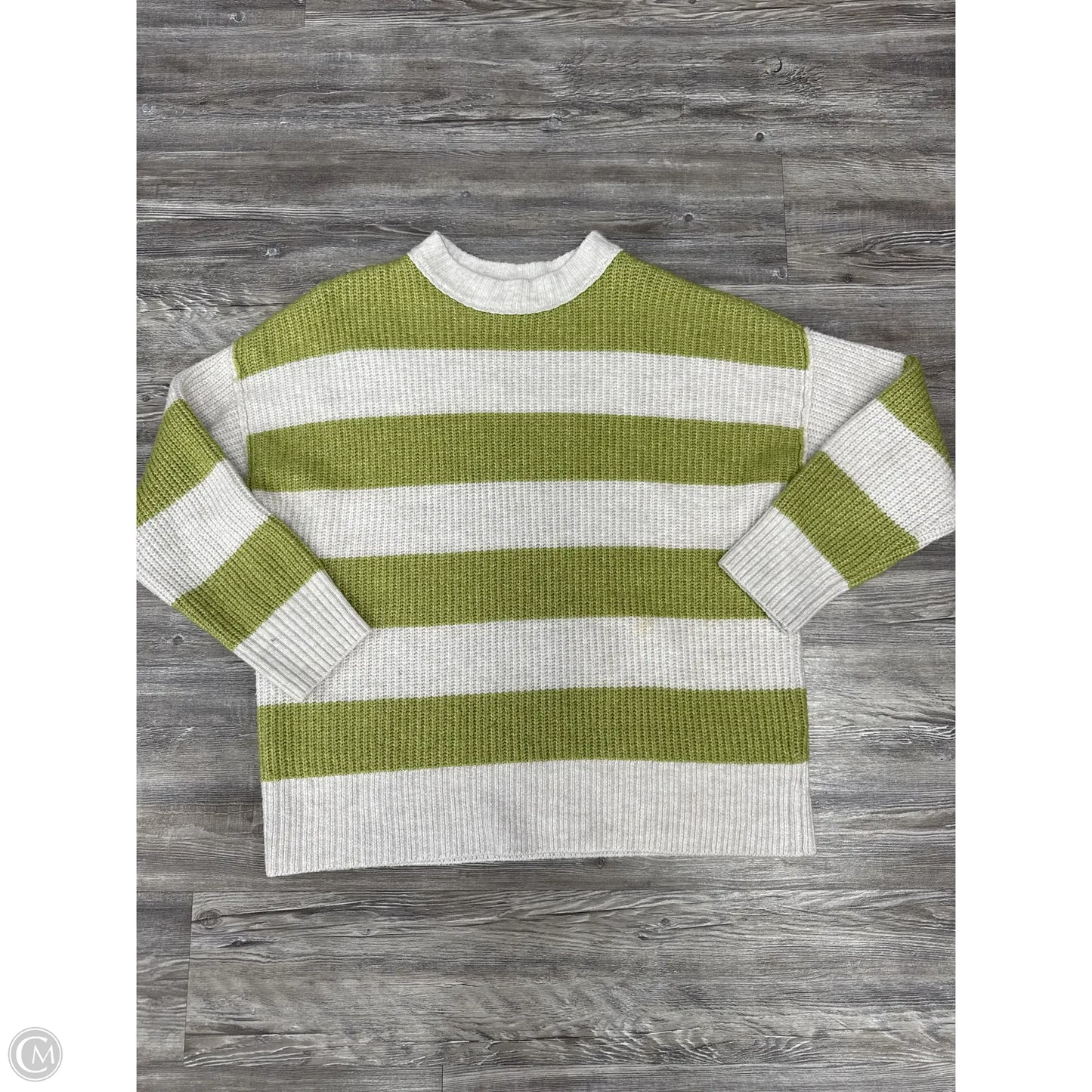 Sweater By Arizona In Green & White, Size: Xxl