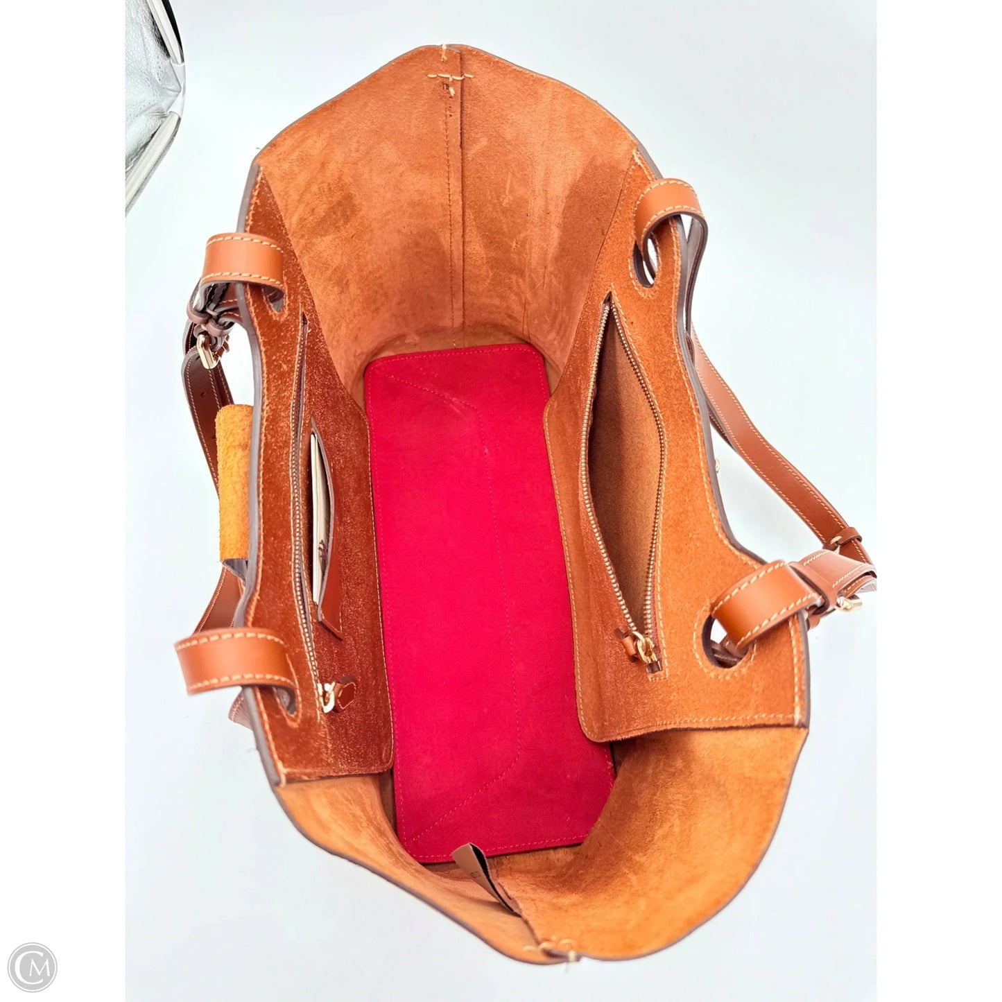 Handbag Leather By Boldrini, Size: Large