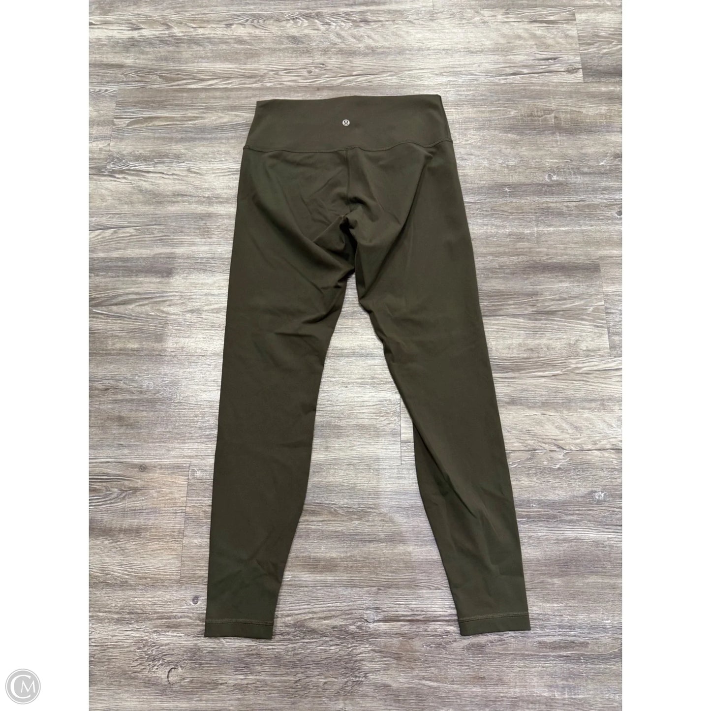 Athletic Leggings By Lululemon In Green, Size: 10