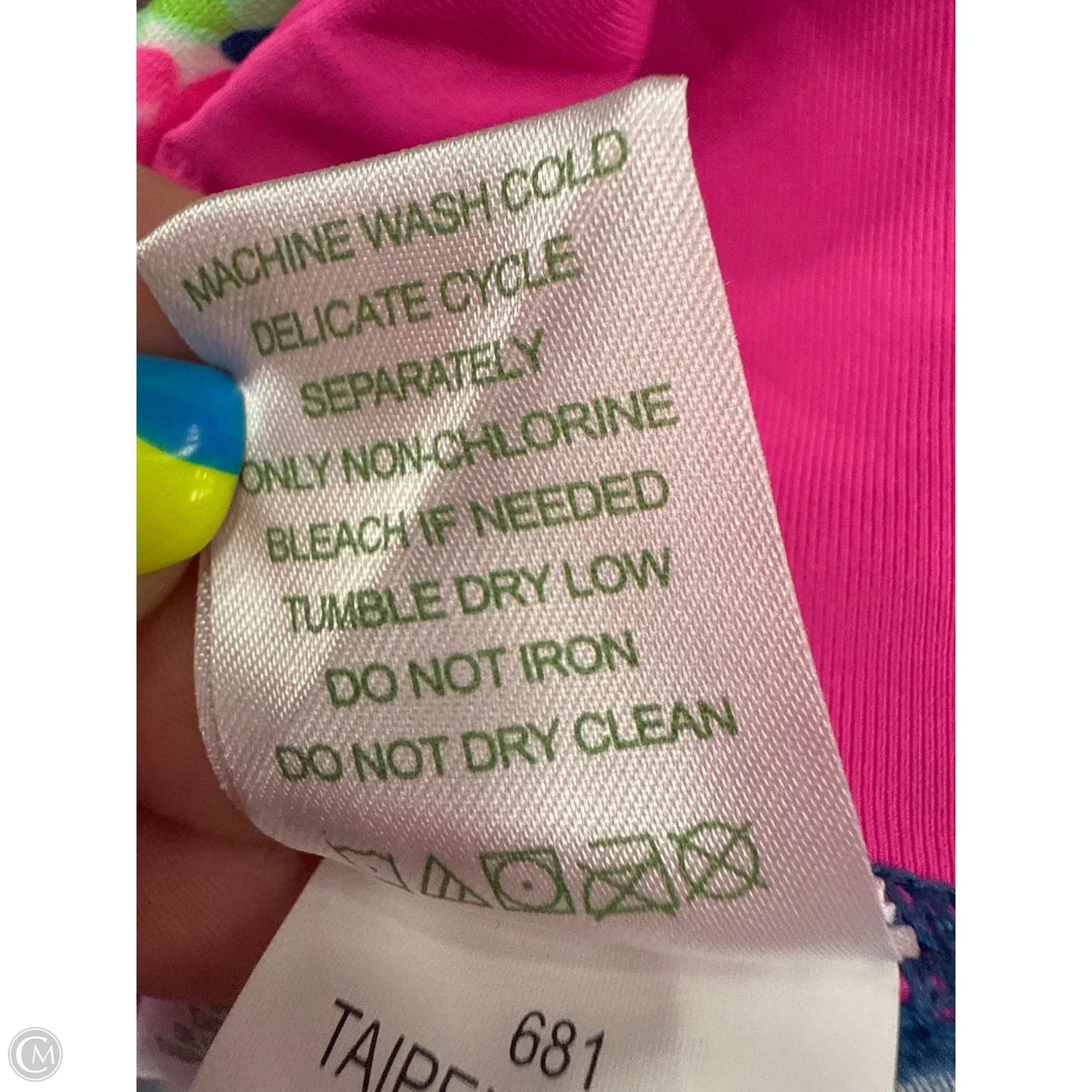 Pants Designer By Lilly Pulitzer In Blue & Green, Size: M