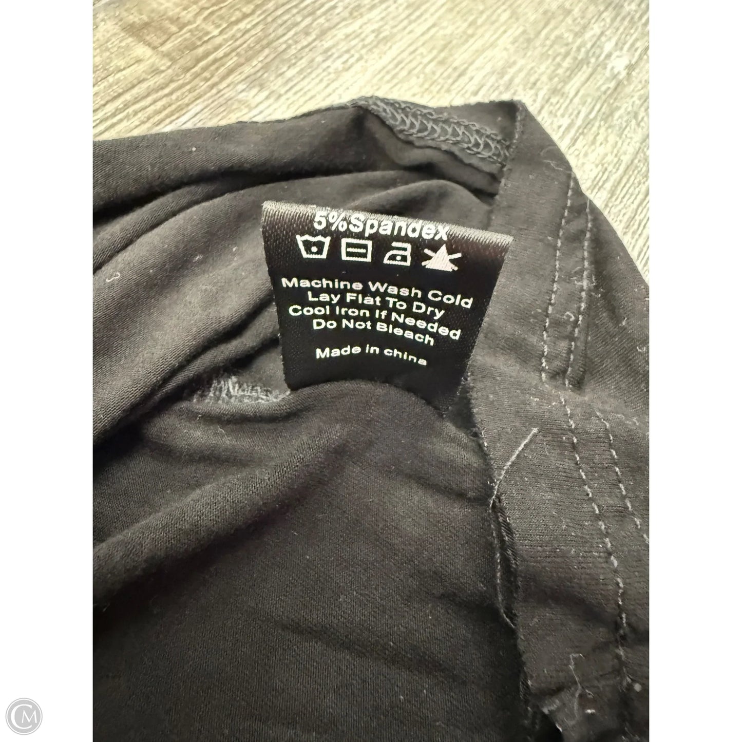 Top Short Sleeve By Pol In Black, Size: 3x