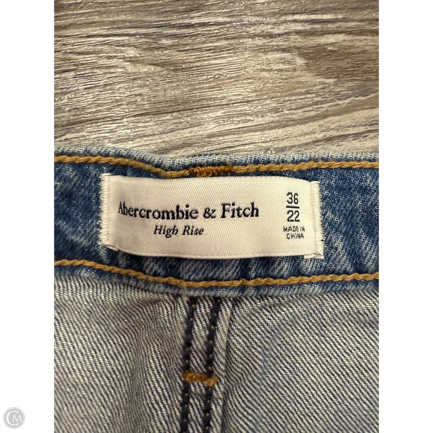 Skirt Mini & Short By Abercrombie And Fitch In Blue Denim, Size: 22