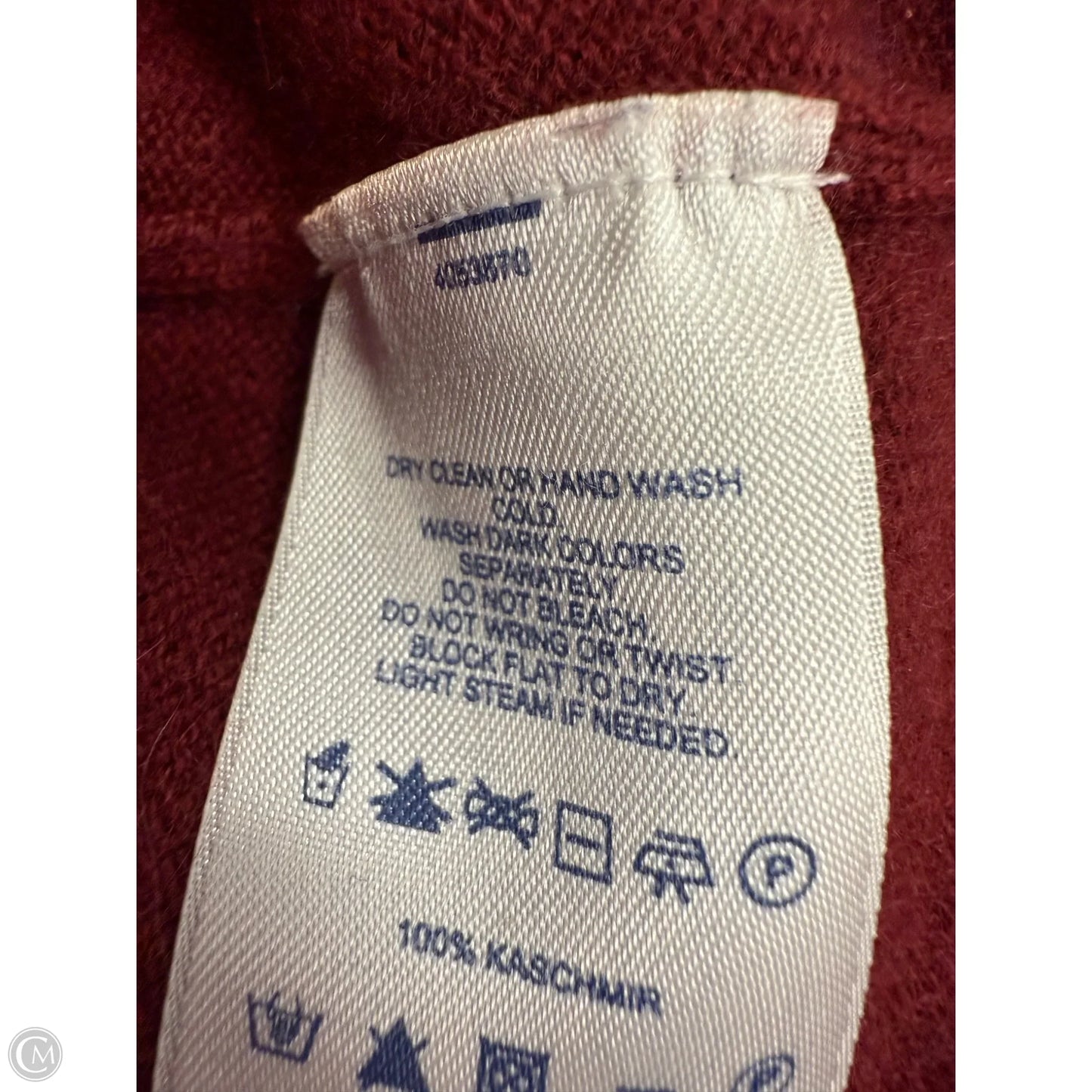 Sweater Cashmere By Lands End In Red, Size: L