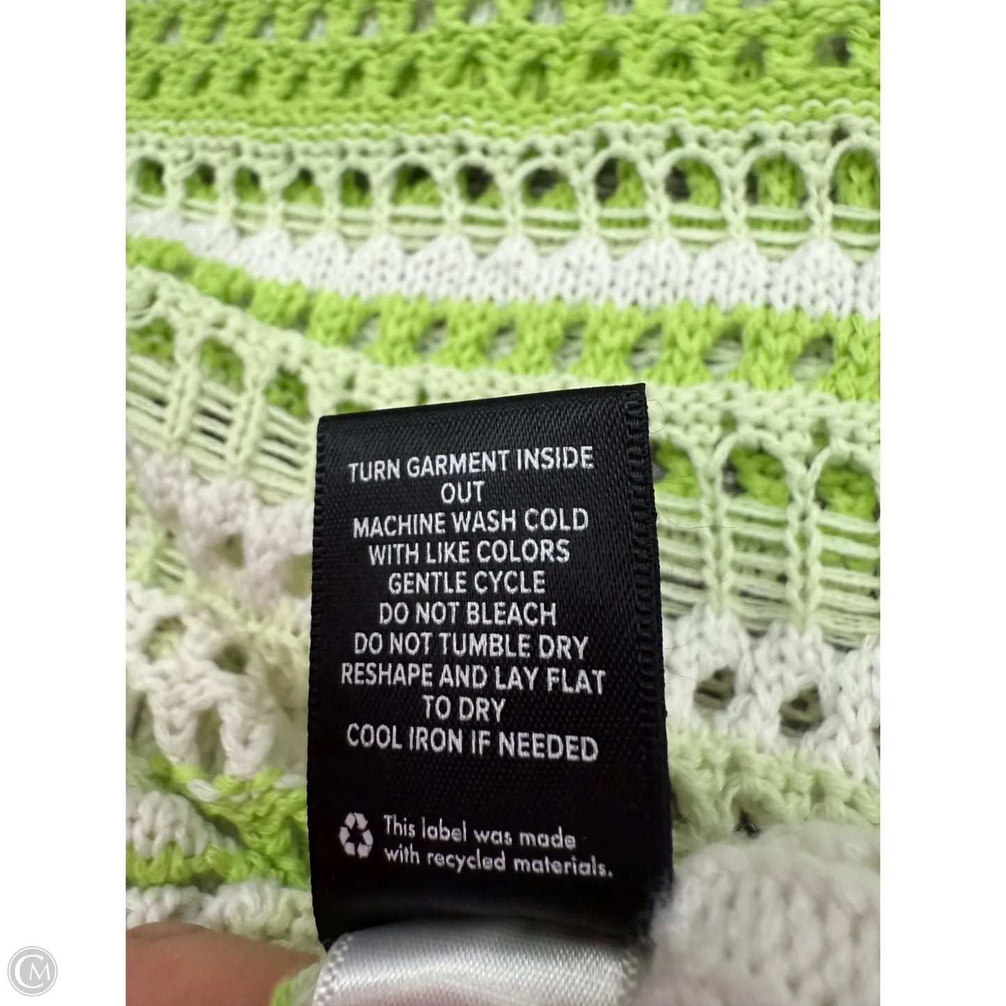 Sweater By Torrid In Green & White, Size: L