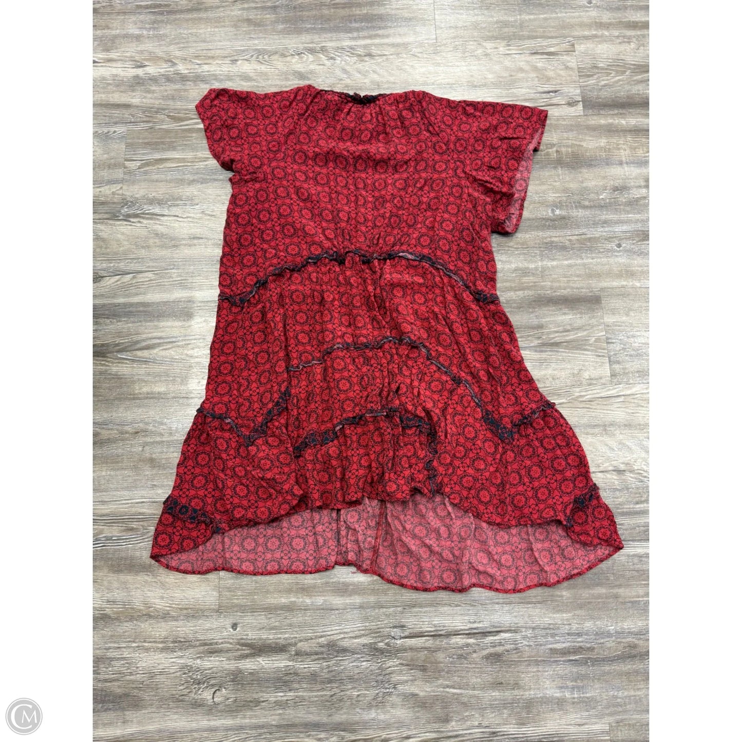 Dress Casual Midi By Anthropologie In Red, Size: 1x