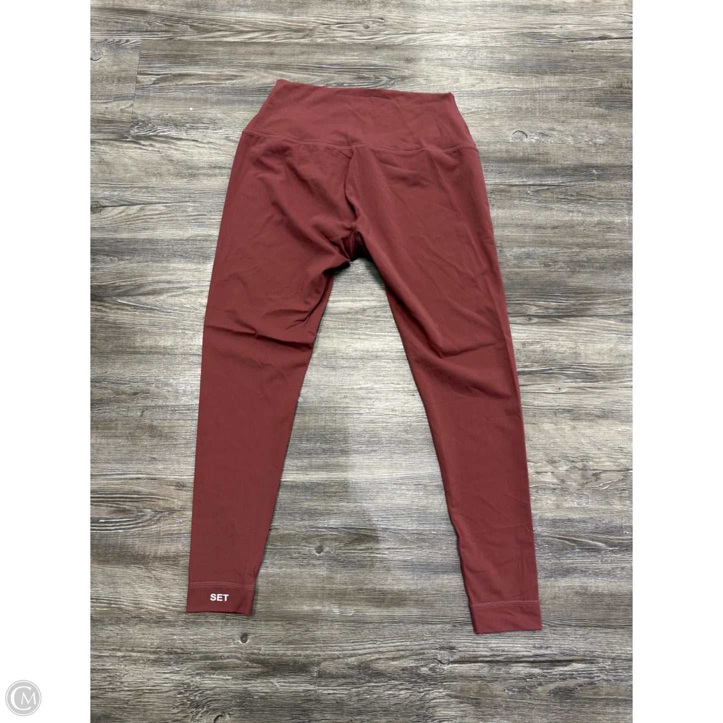 Athletic Leggings Capris By Set Active In Pink, Size: L