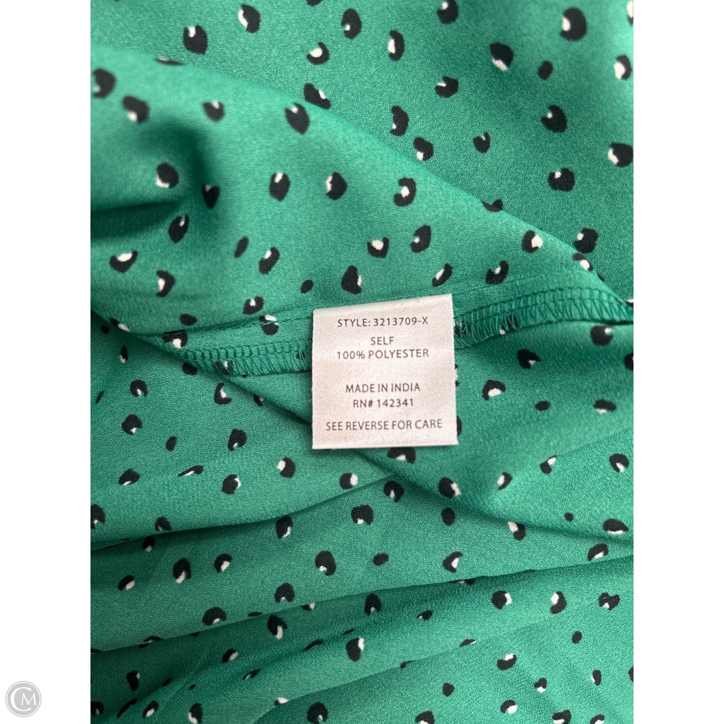 Top Long Sleeve By Olivia Grey In Green, Size: 1x