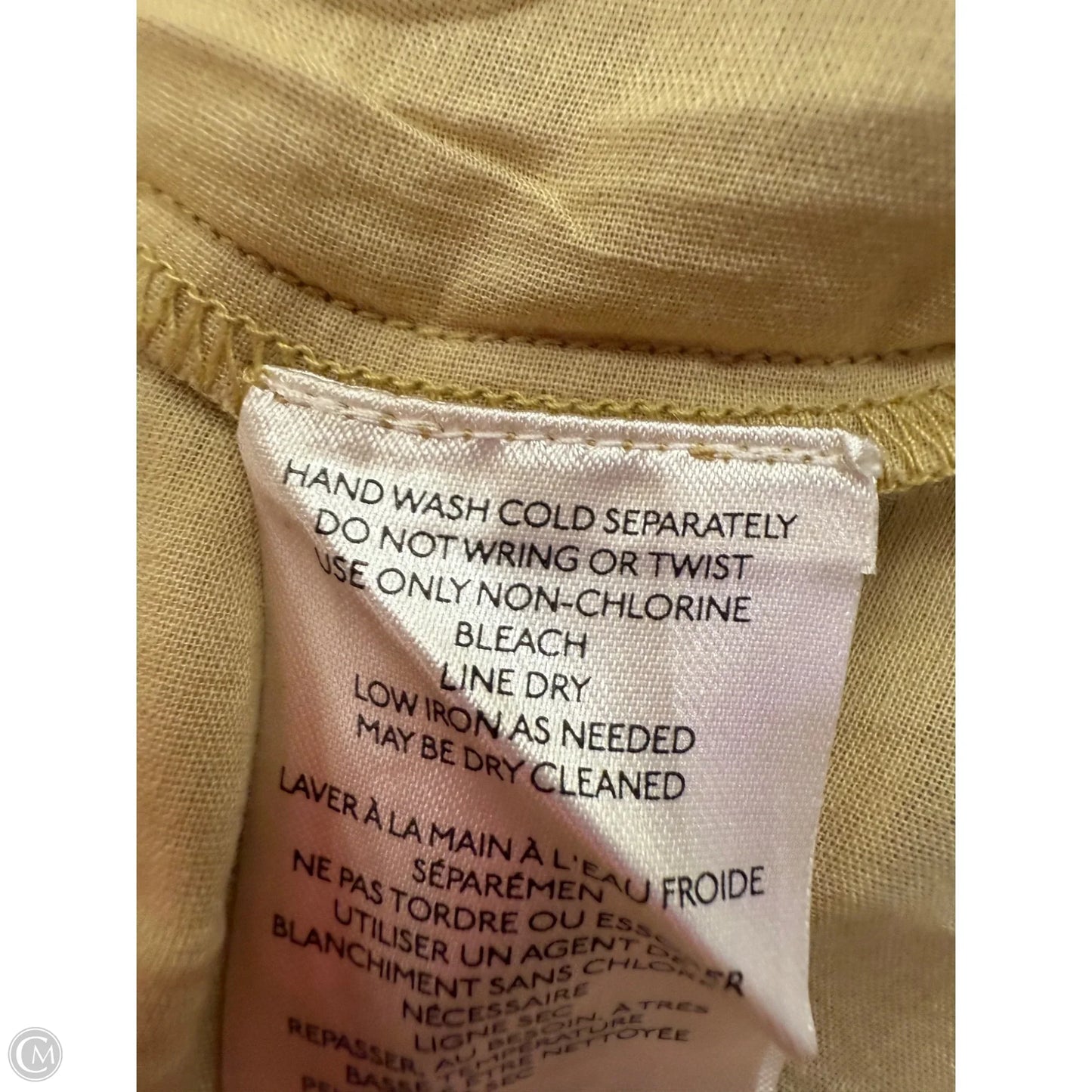 Top Sleeveless By Pilcro In Yellow, Size: 1x