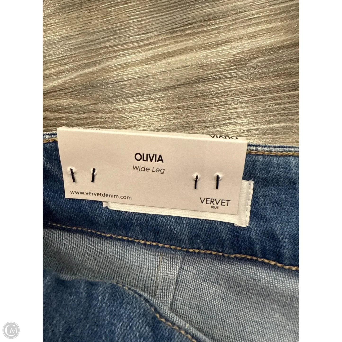 Jeans Wide Leg By Vervet In Blue Denim, Size: 6