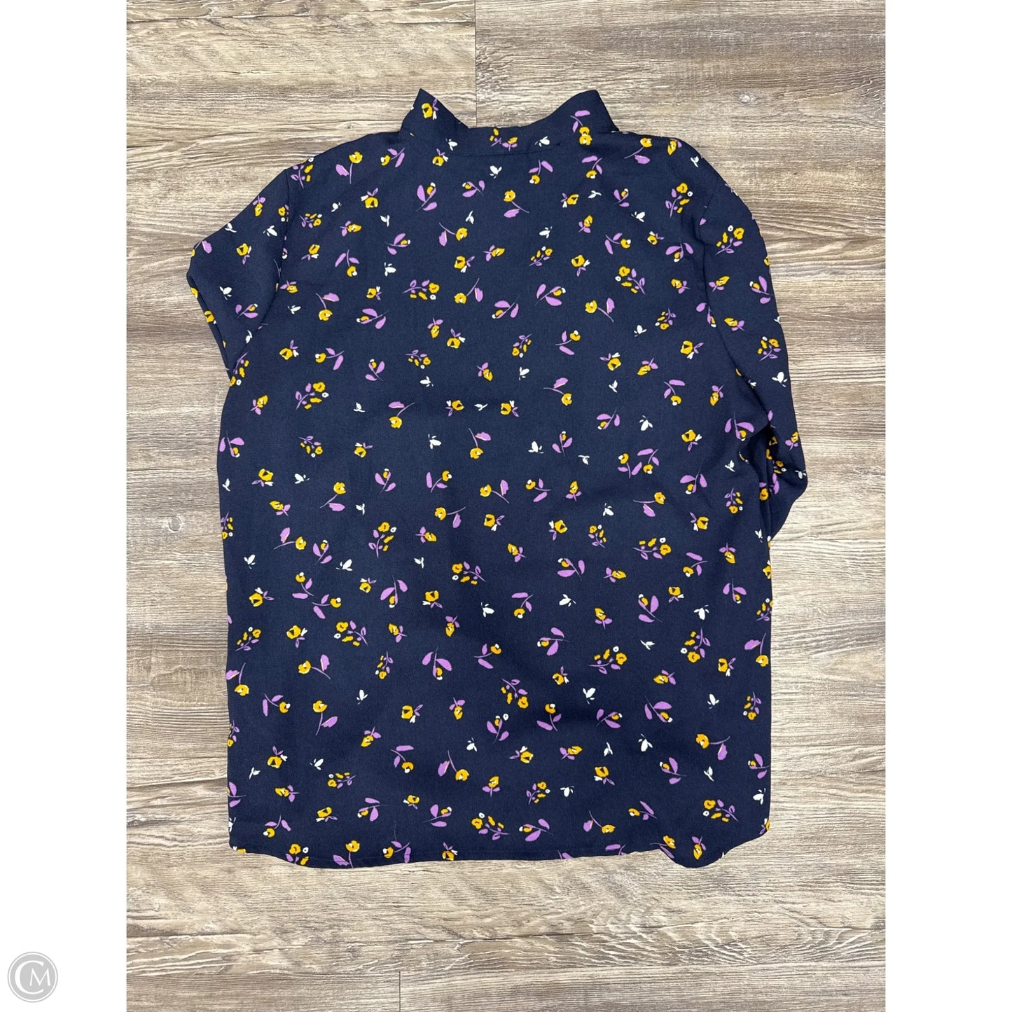 Top Long Sleeve By Halogen In Blue, Size: L