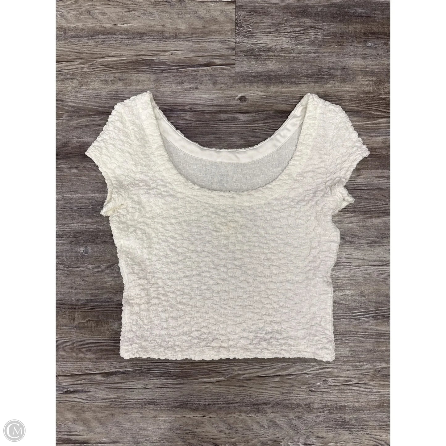 Top Short Sleeve By Maeve In White, Size: S