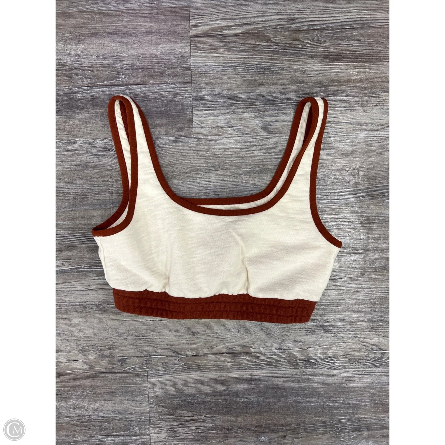 Athletic Bra By Madewell In Cream & Tan, Size: S