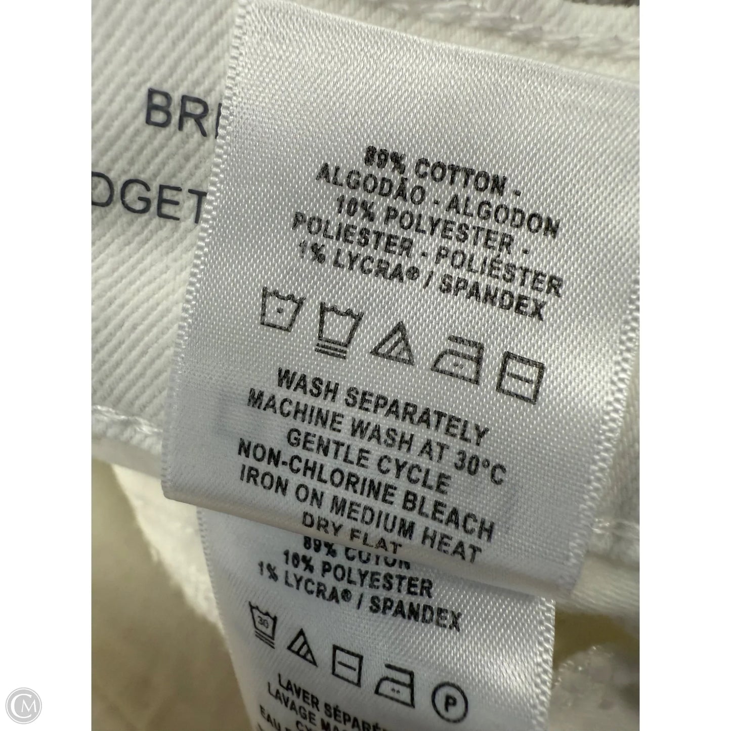 Jeans Boot Cut By Dl1961 In White Denim, Size: 10