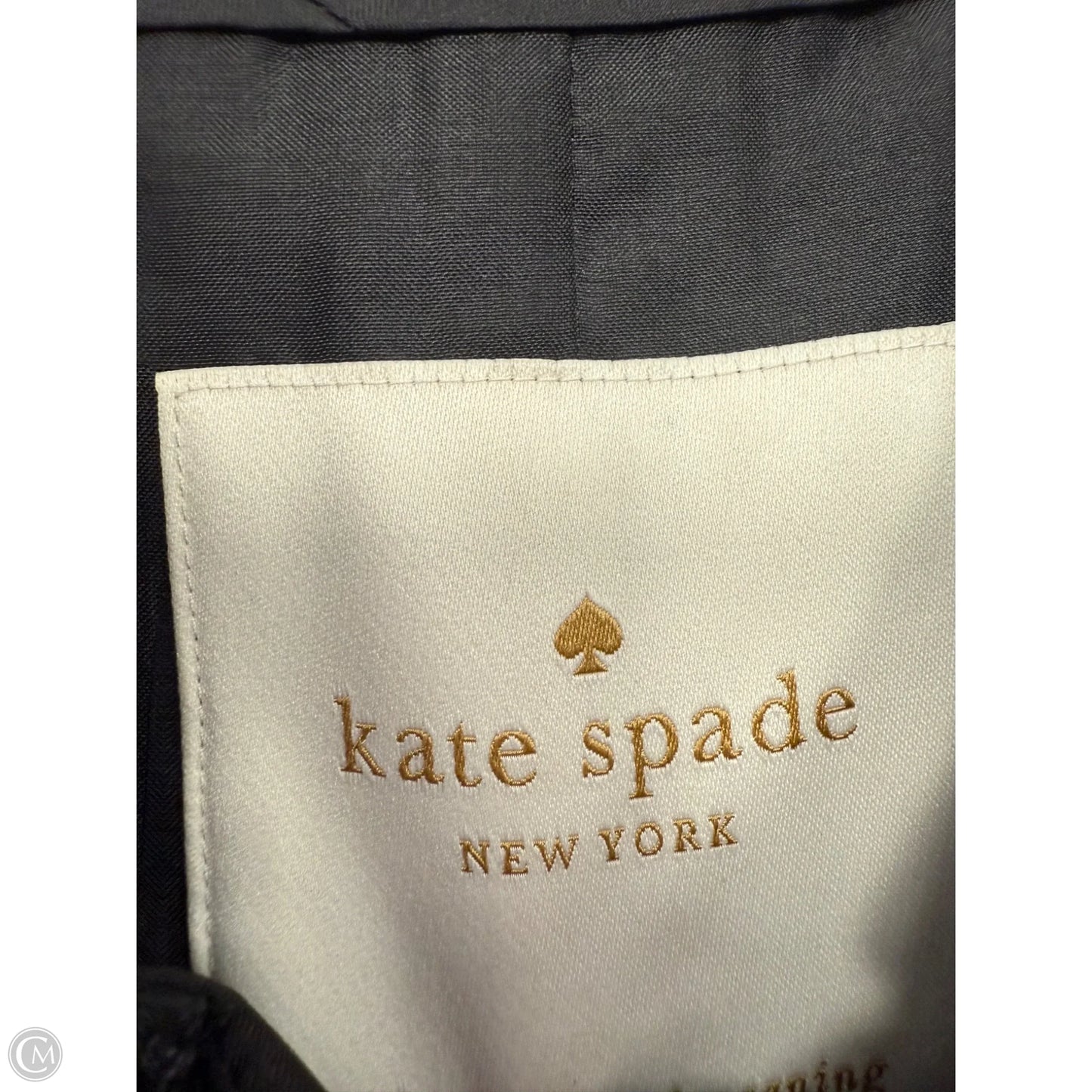 Coat Designer By Kate Spade In Black, Size: S