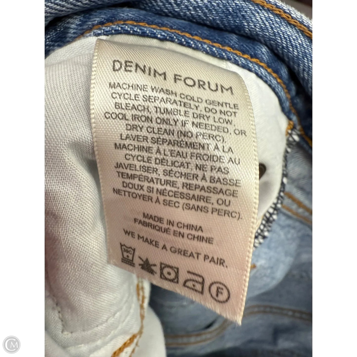 Jeans Flared By Aritzia In Blue Denim, Size: 2