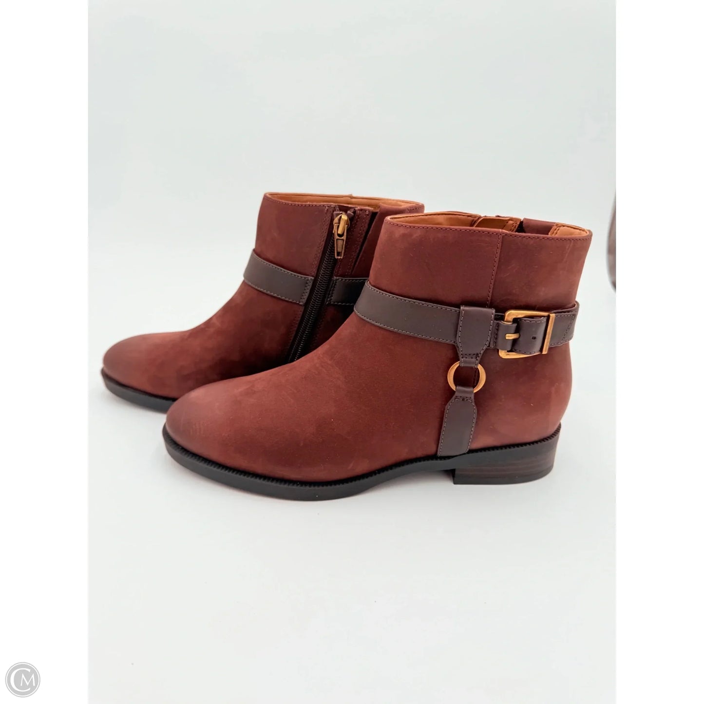 Boots Ankle Flats By Vionic In Brown, Size: 7.5