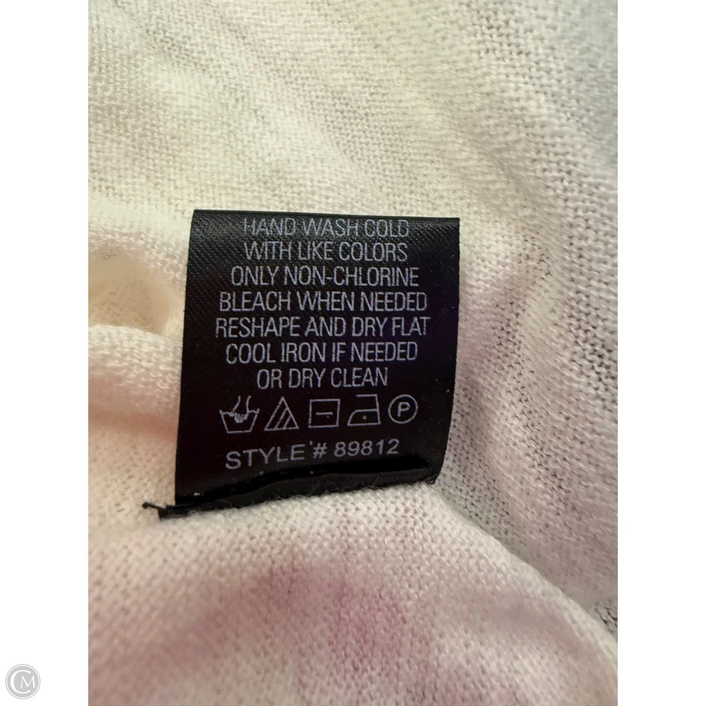 Top Sleeveless By Skull Cashmere In Pink & White, Size: L