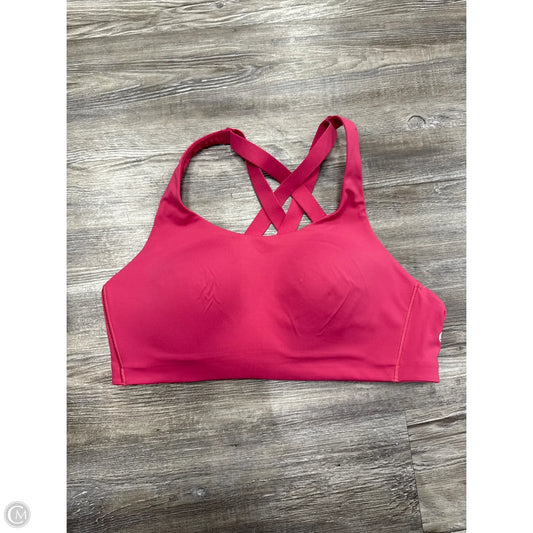 Athletic Bra By Lululemon In Pink, Size: 38c