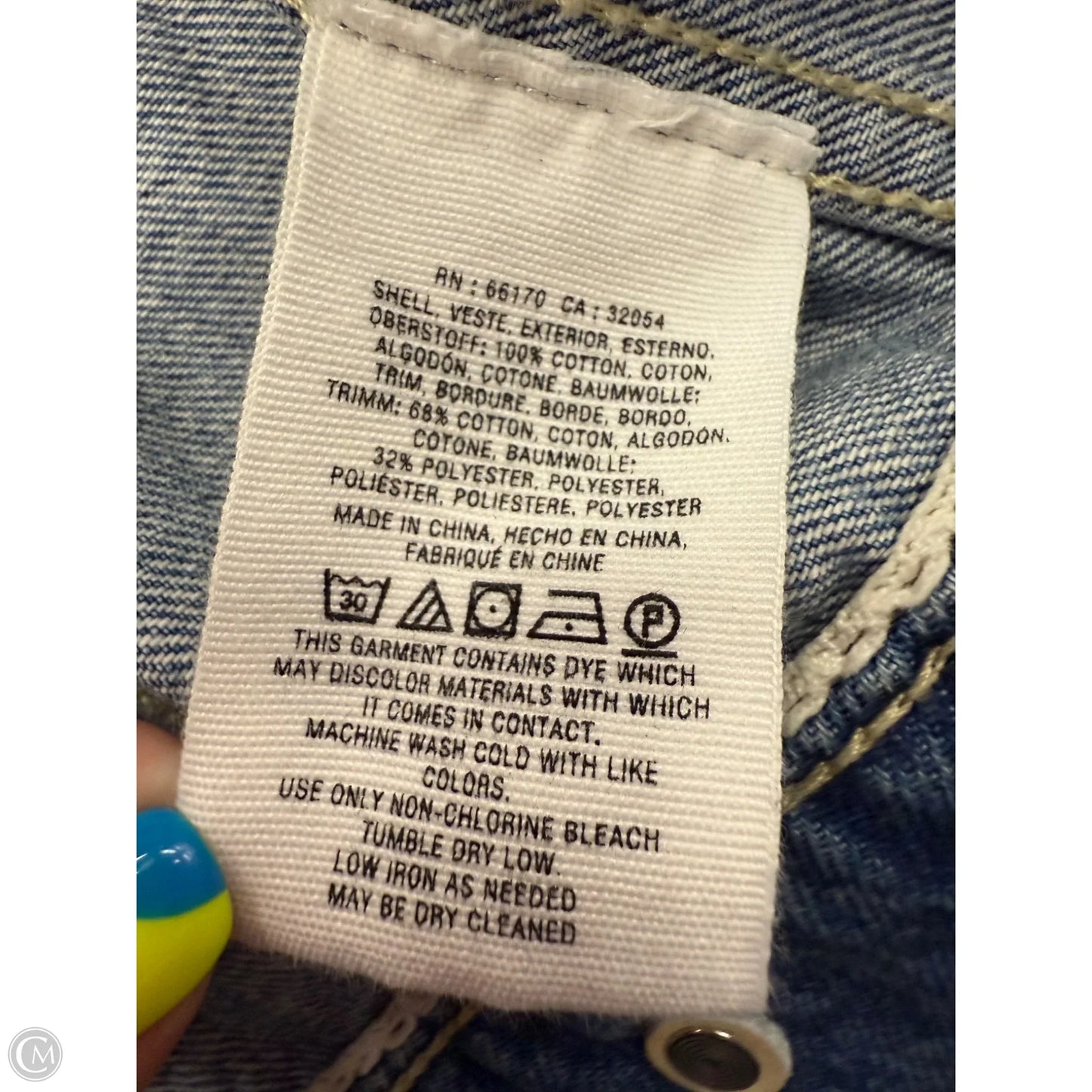 Jacket Denim By Pilcro In Blue Denim, Size: S