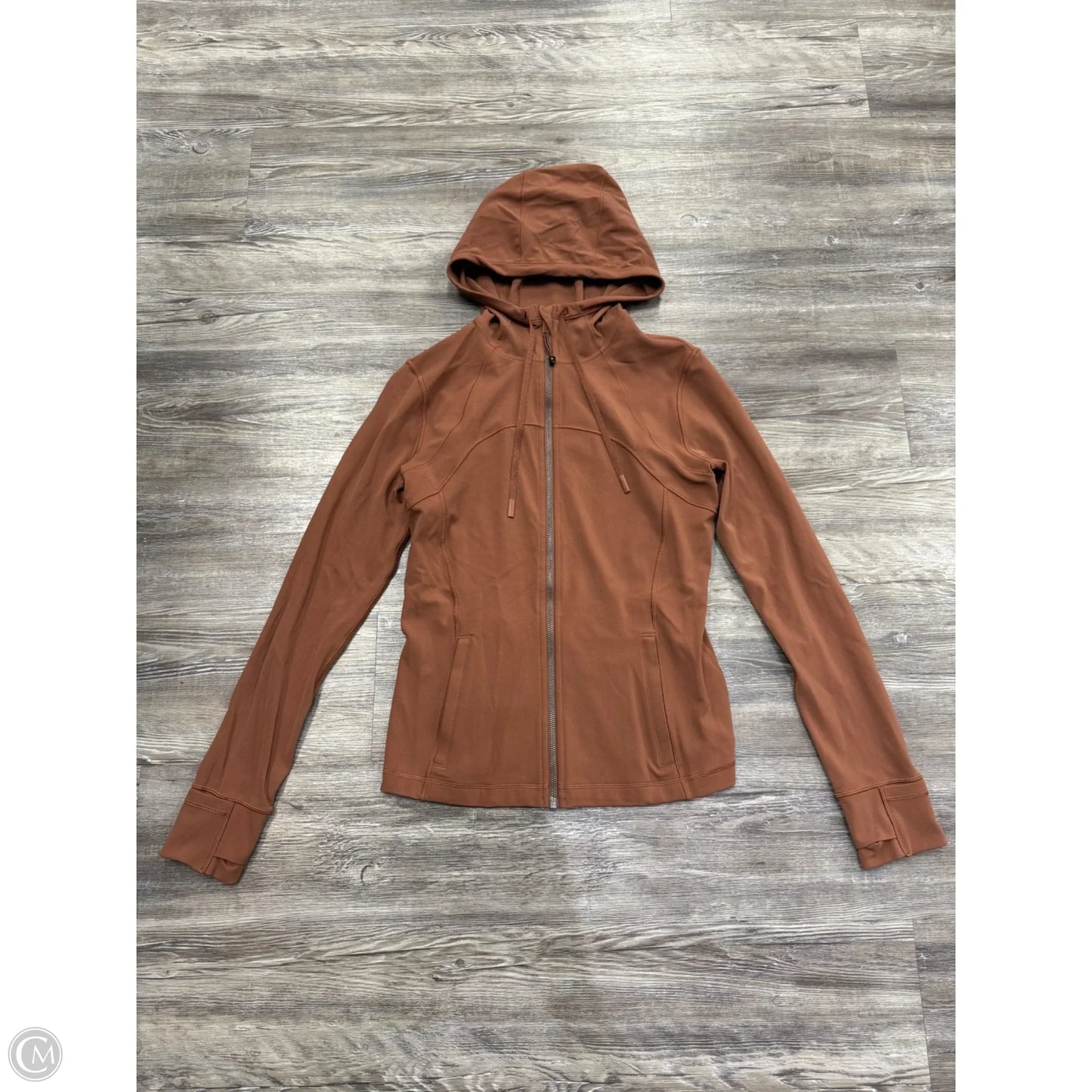 Athletic Jacket By Lululemon In Tan, Size: 10