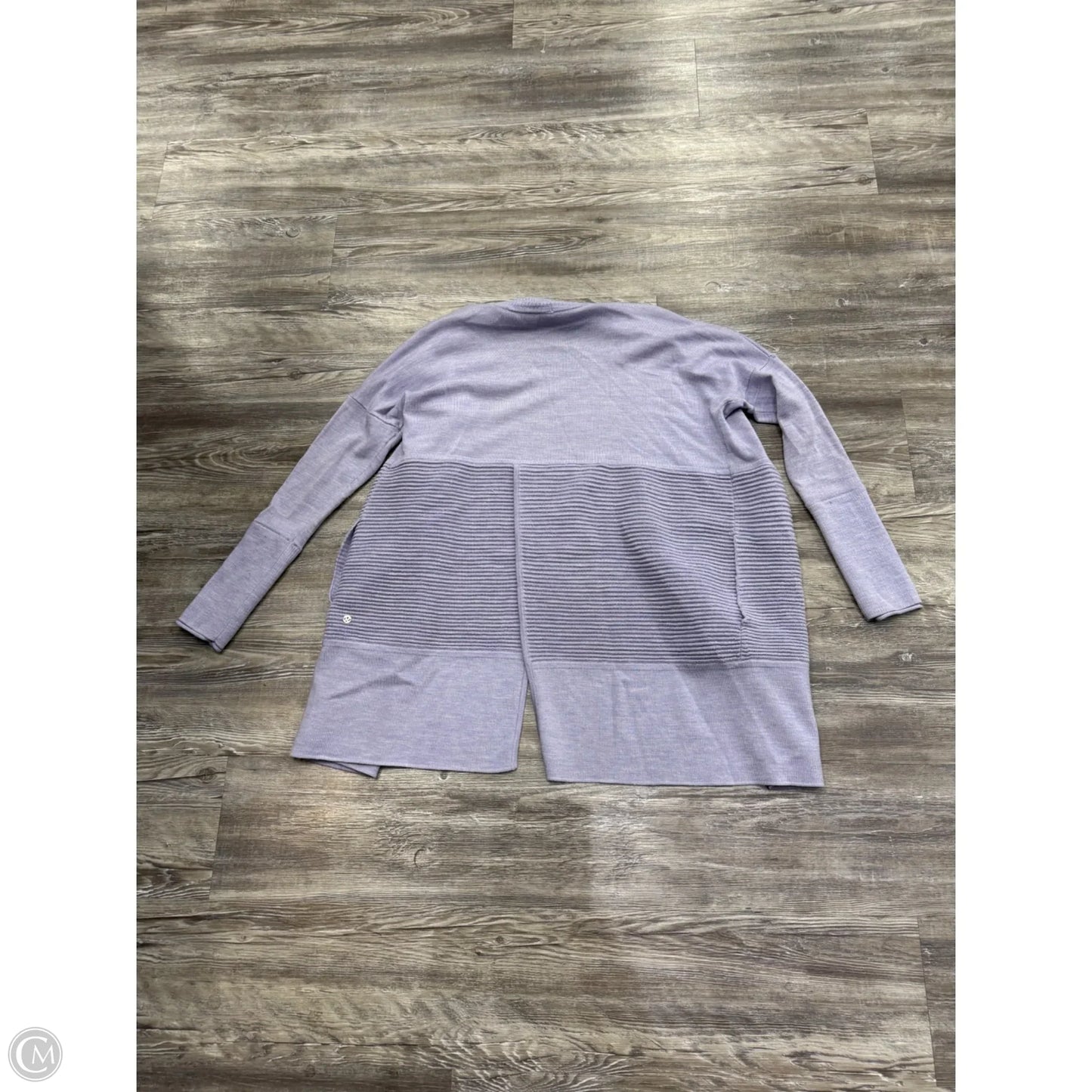 Sweater Cardigan By Lululemon In Purple, Size: S