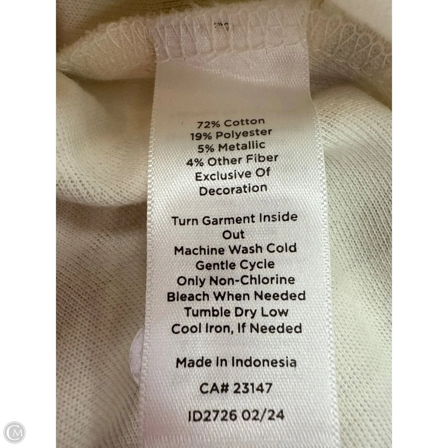 Top Long Sleeve Basic By Talbots In Gold & Tan, Size: 3x