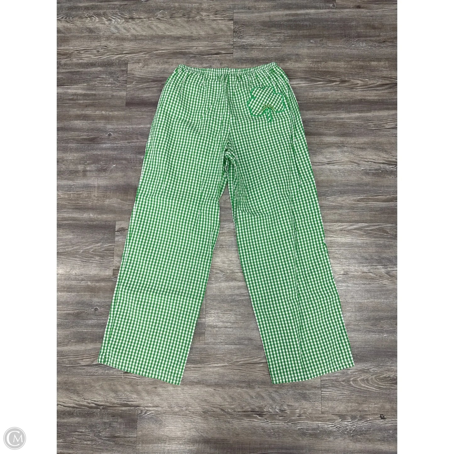 Pants Cropped By Vinyl Threads In Green, Size: Xs