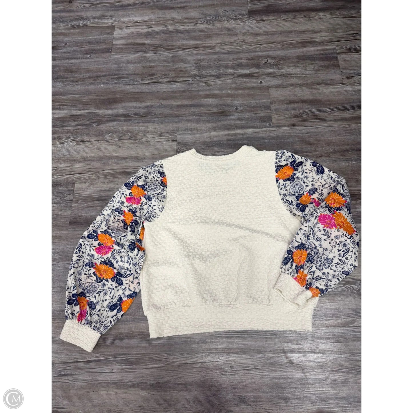 Top Long Sleeve By Porridge In Cream, Size: L