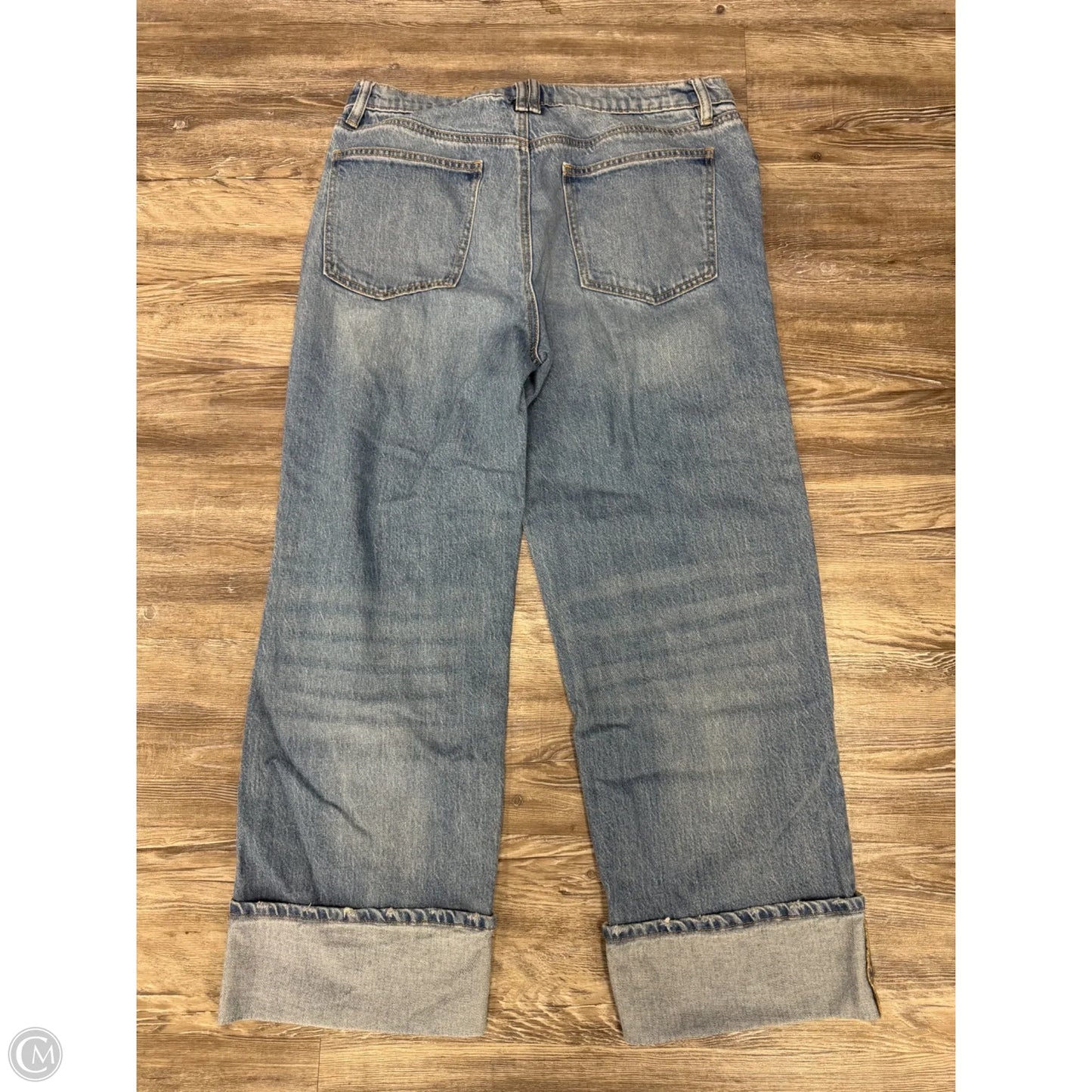 Jeans Wide Leg By Ann Taylor In Blue Denim, Size: 8
