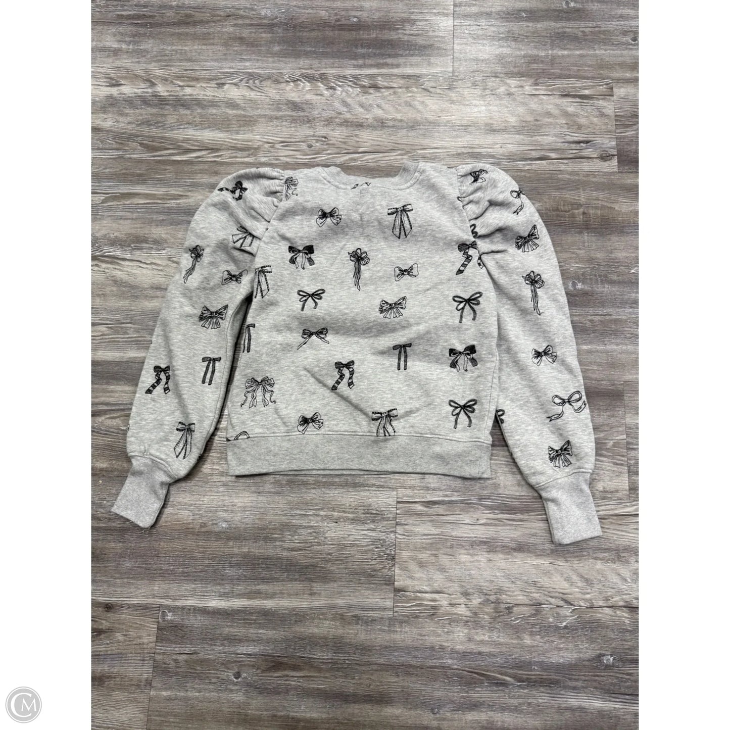 Sweatshirt Crewneck By Maeve In Grey, Size: S