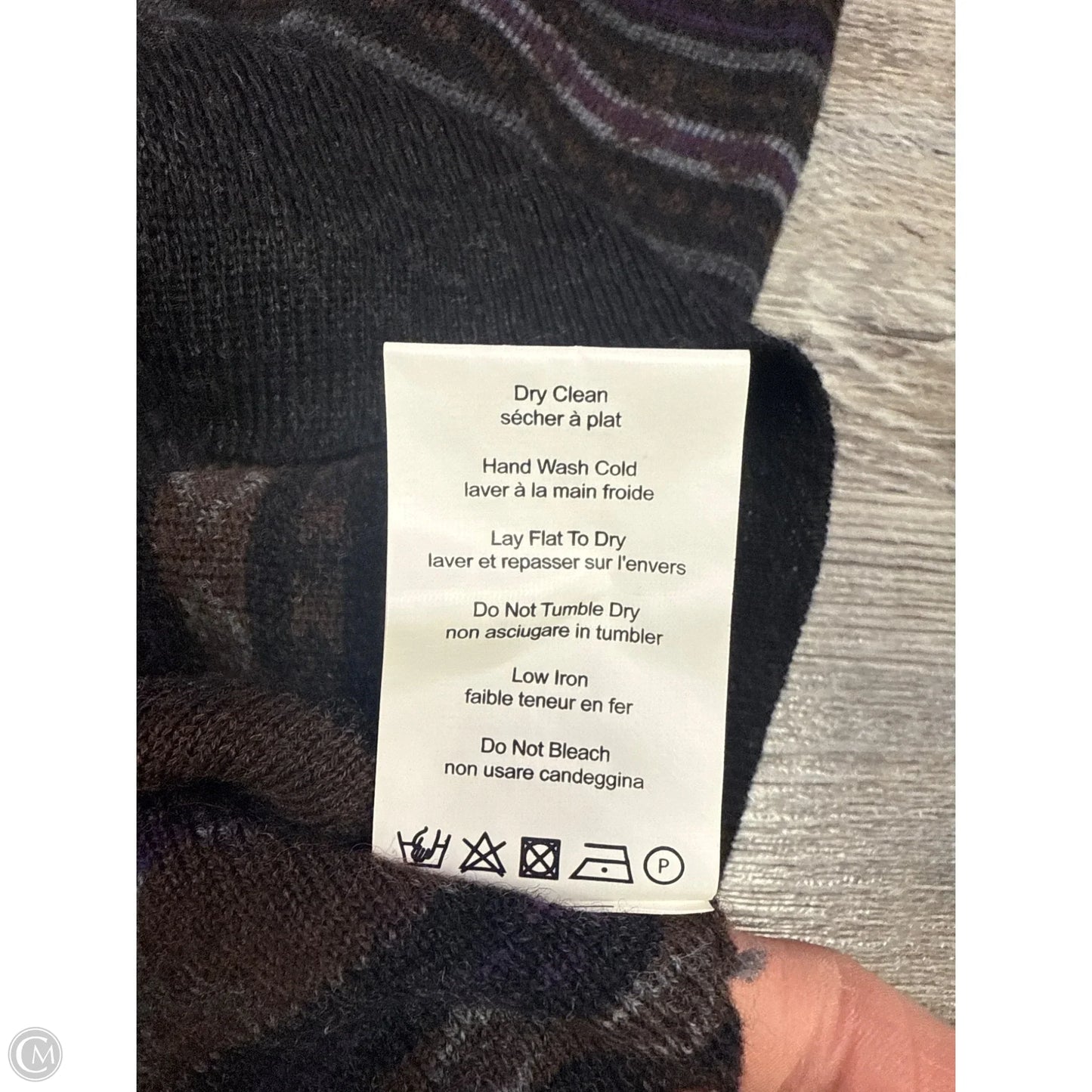 Dress Casual Short By Cmc In Black & Purple, Size: M