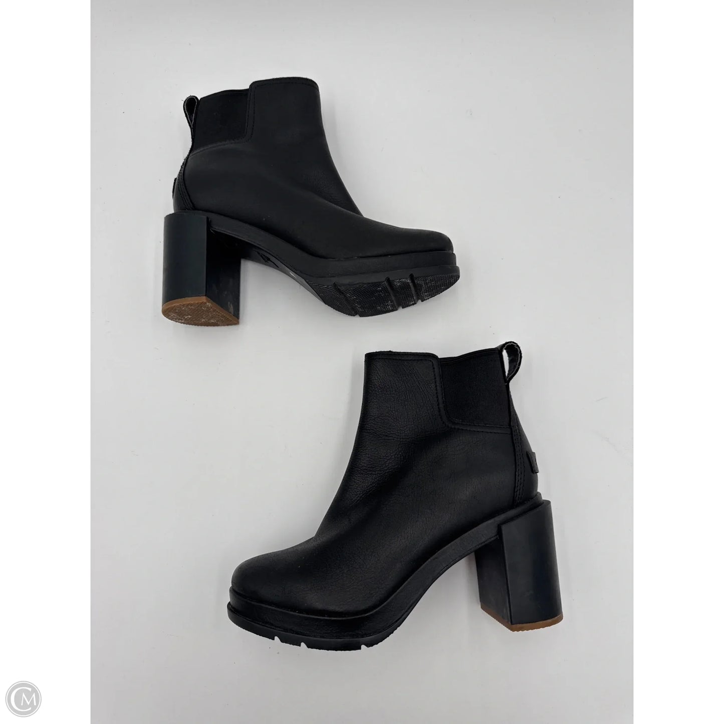 Boots Ankle Heels By Sorel In Black, Size: 6.5