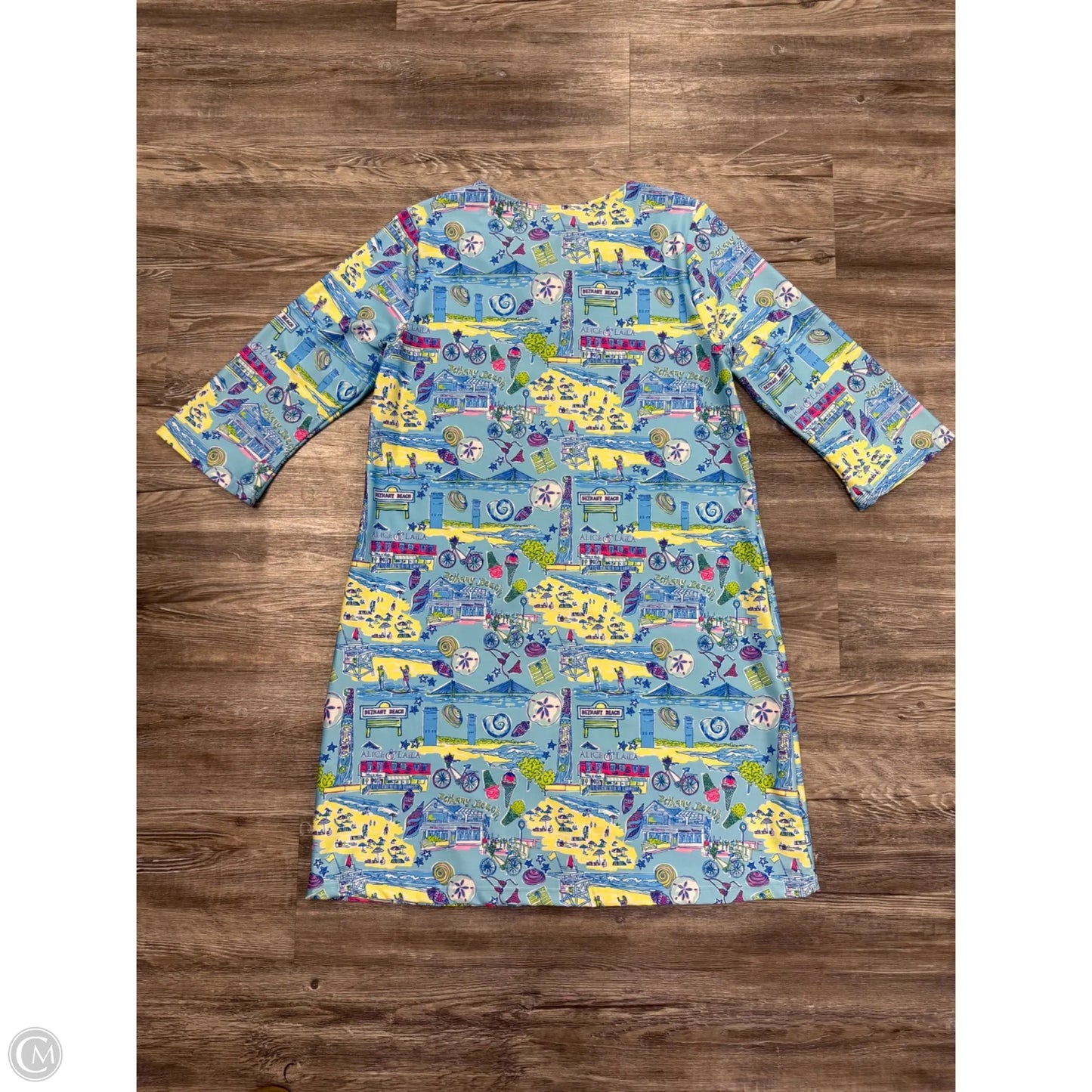 Dress Casual Short By Kaeli Smith In Tropical Print, Size: L