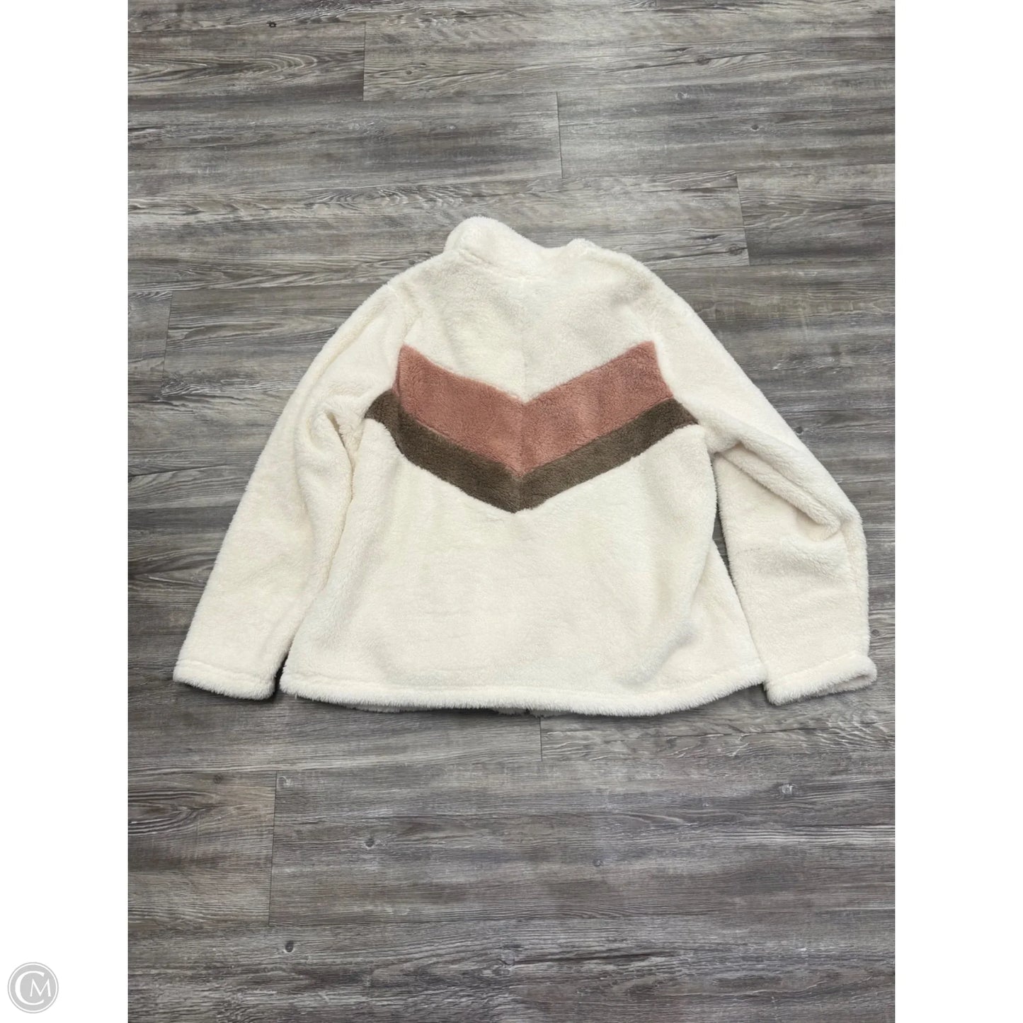 Jacket Faux Fur & Sherpa By Torrid In Ivory, Size: 2x