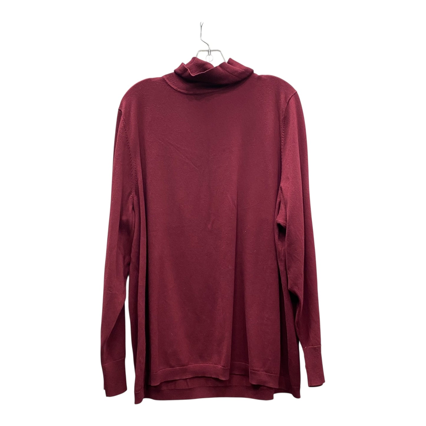 Sweater By Talbots In Maroon, Size:3X