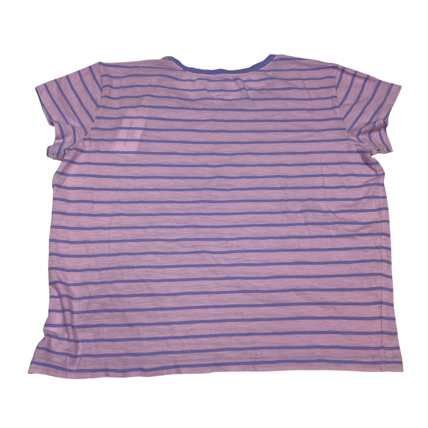 Top Ss Designer By Vineyard Vines In Pink & Purple, Size:L