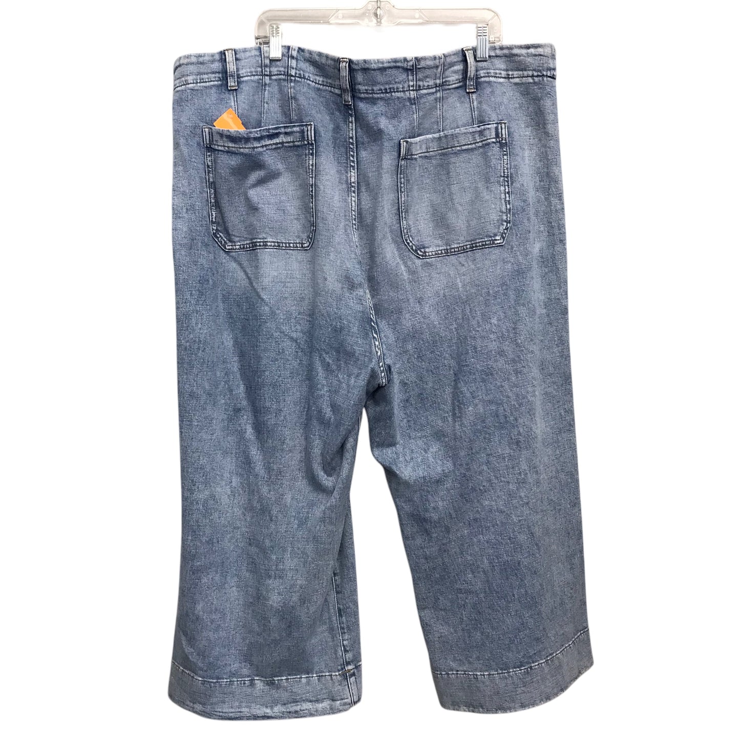 Jeans Wide Leg By Lc Lauren Conrad In Blue Denim, Size:24