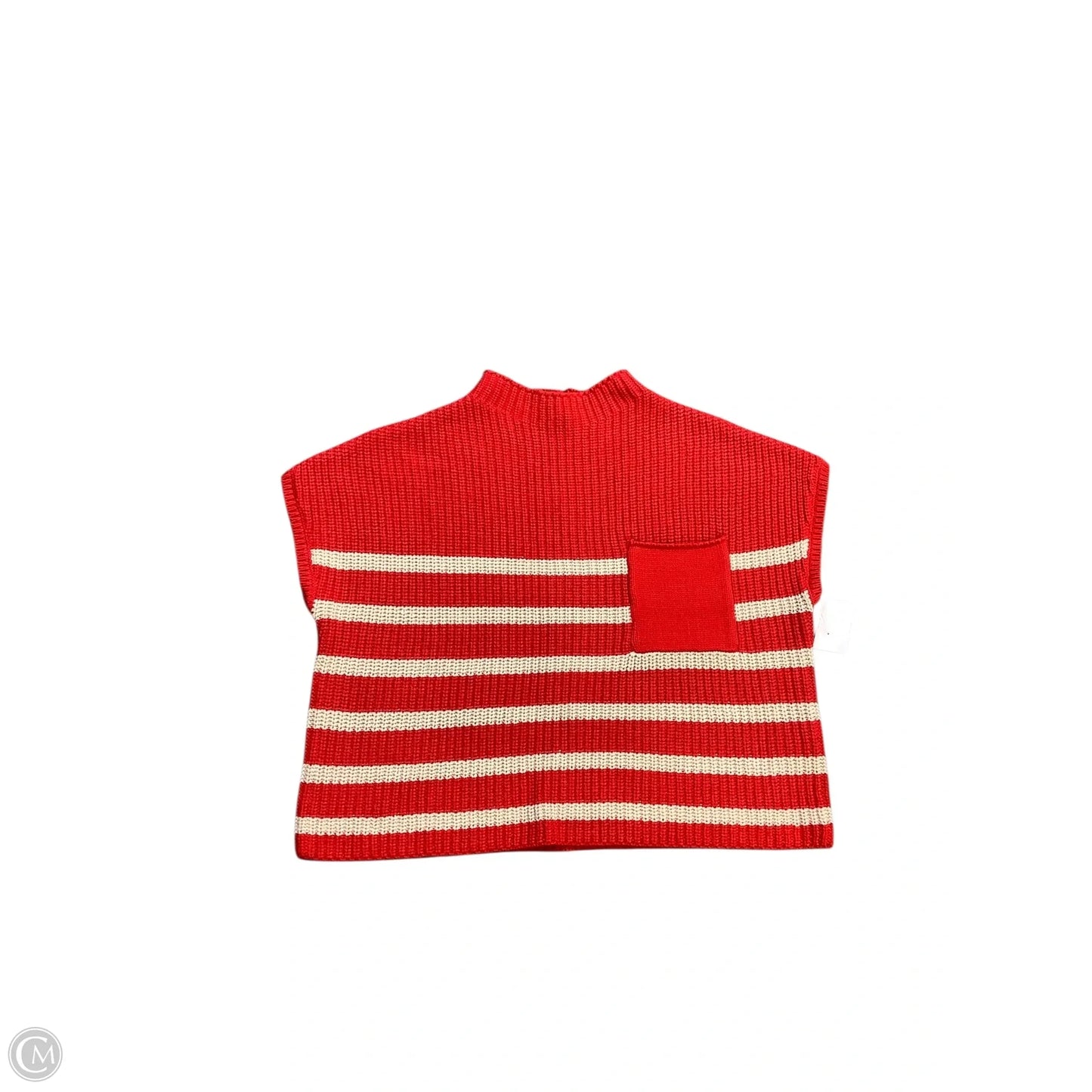 Vest Sweater By Zenana In Red, Size: S