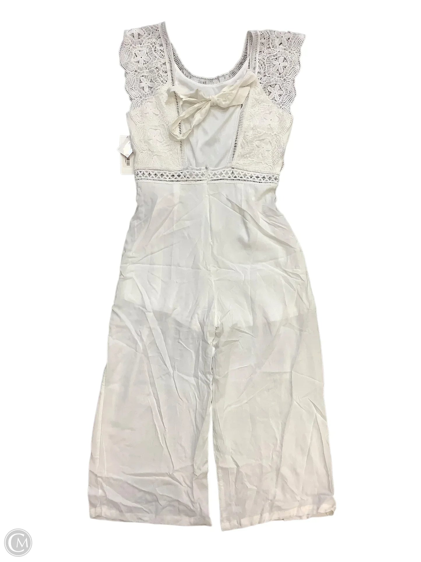 Jumpsuit By Main Strip In White, Size: M